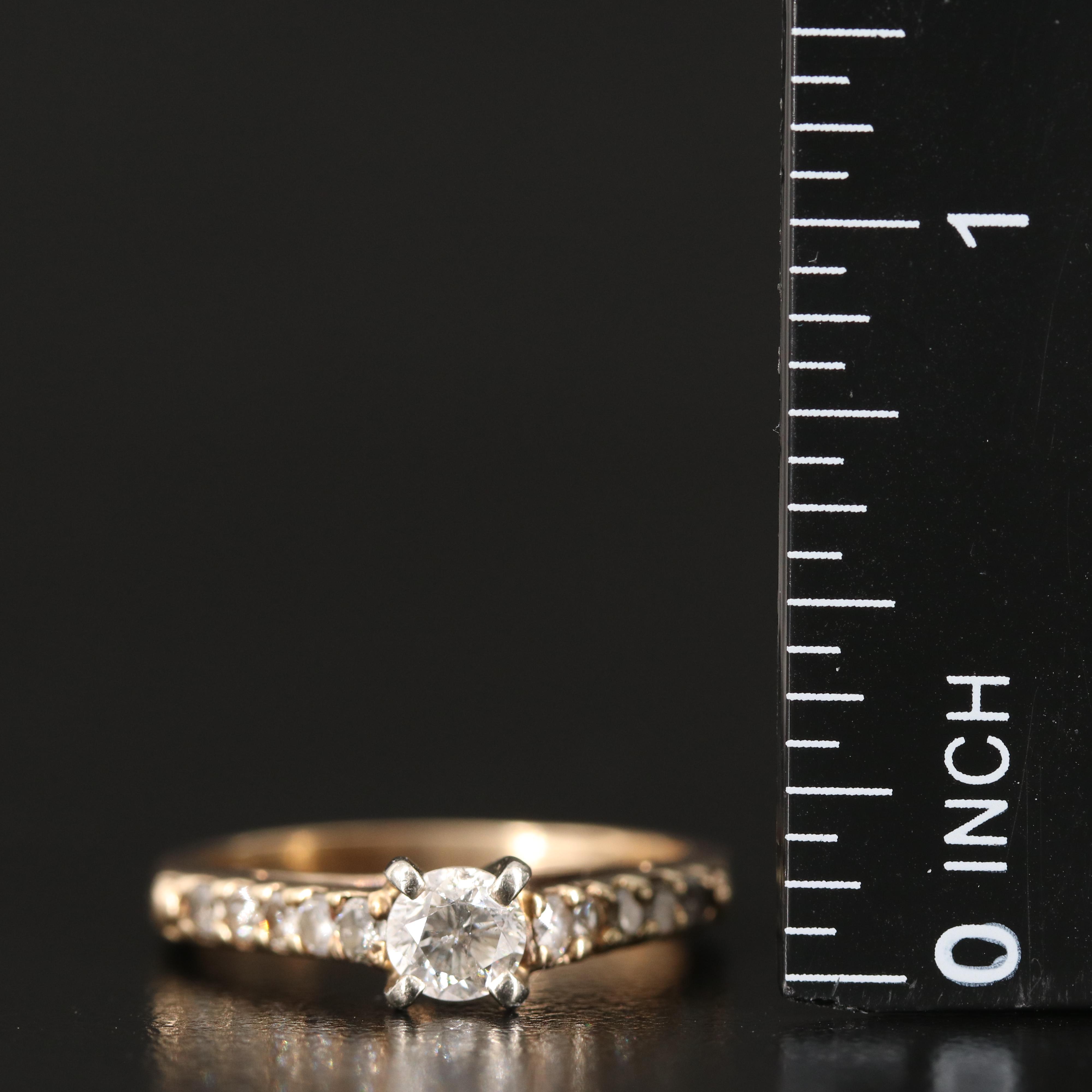 14K 0.69 CTW Diamond Ring