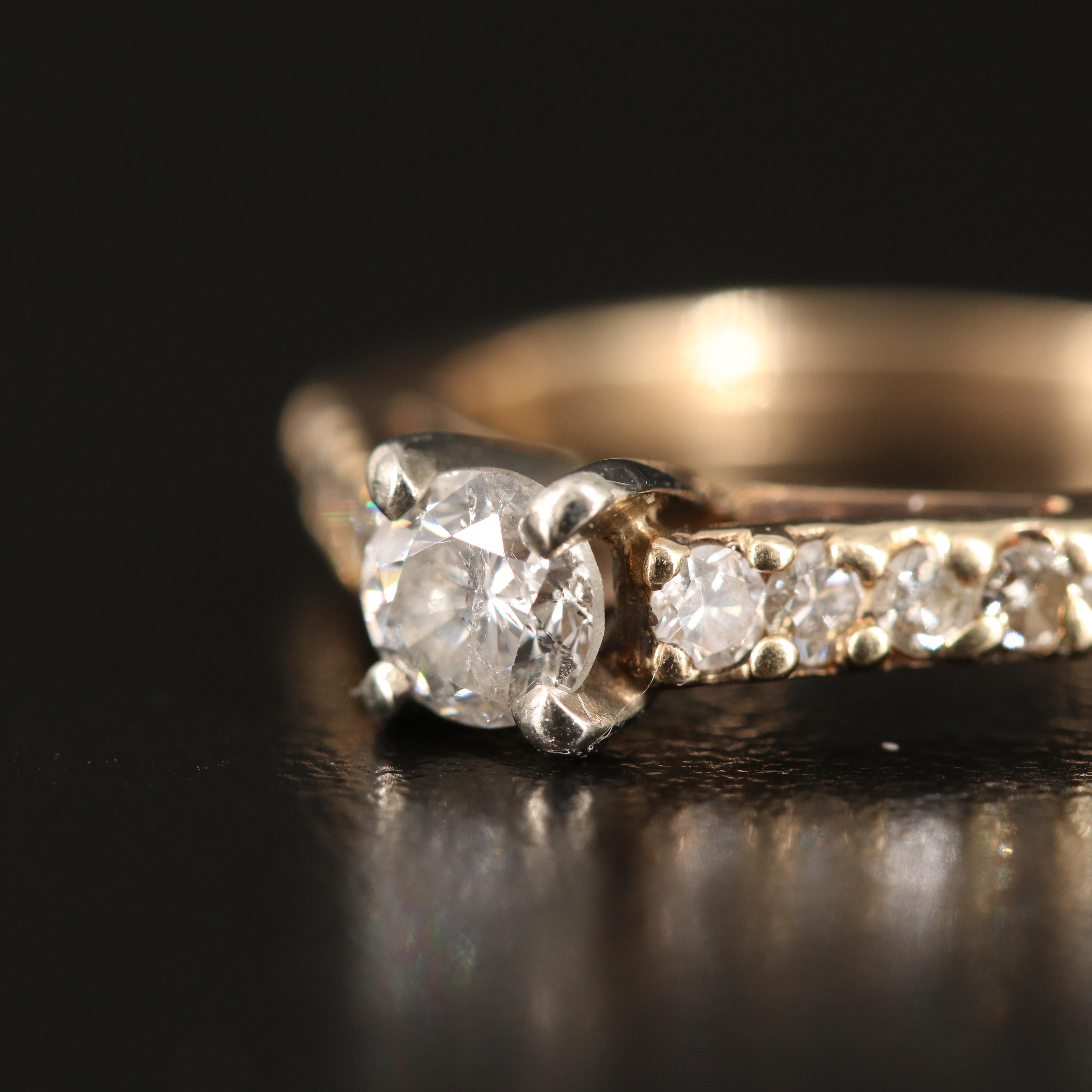 14K 0.69 CTW Diamond Ring