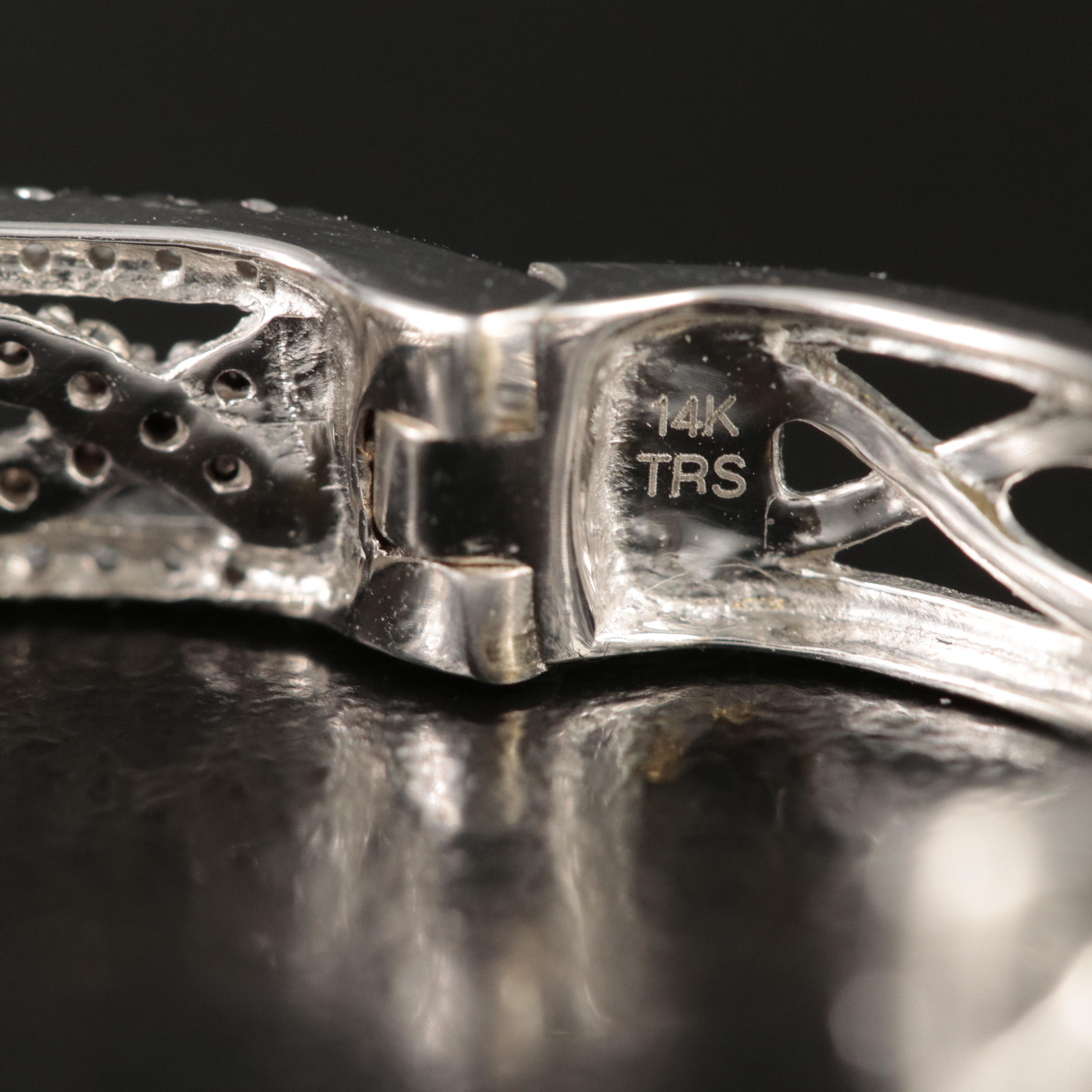 14K 0.76 CTW Diamond Hoop Earrings