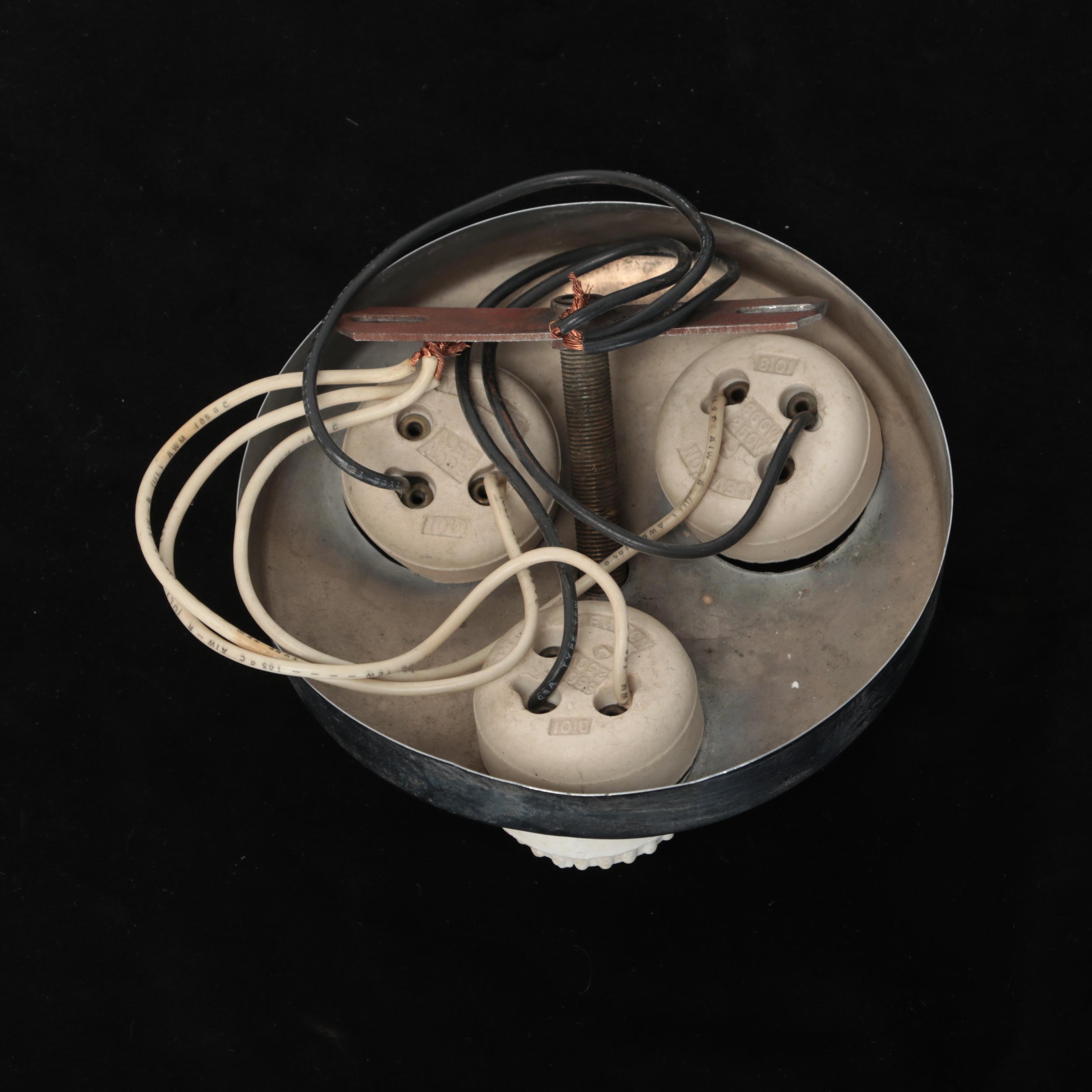 Tiered Chrome, Crystal and Glass Prism Pendant Light