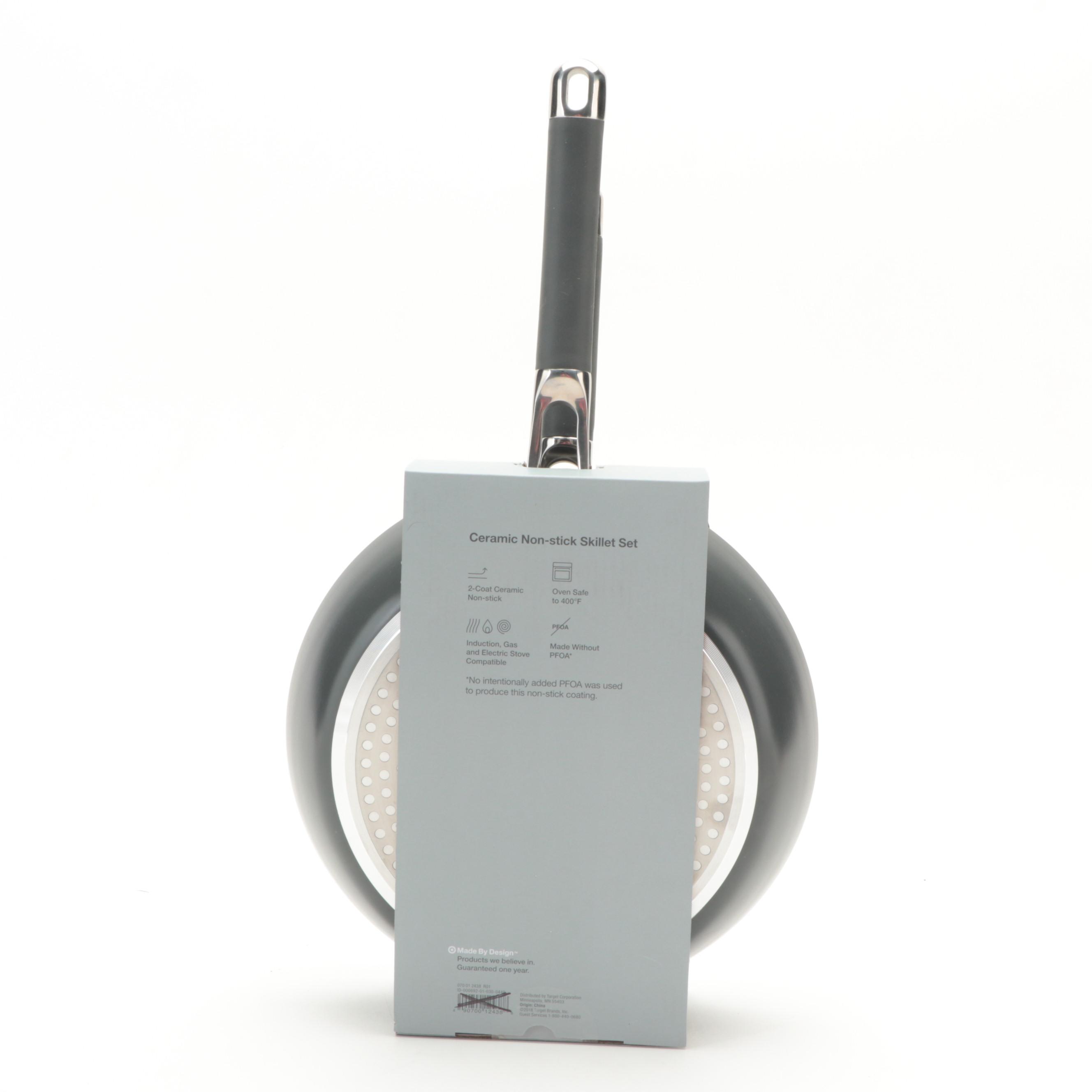 Made By Design Ceramic Coated Non-Stick Skillet Set