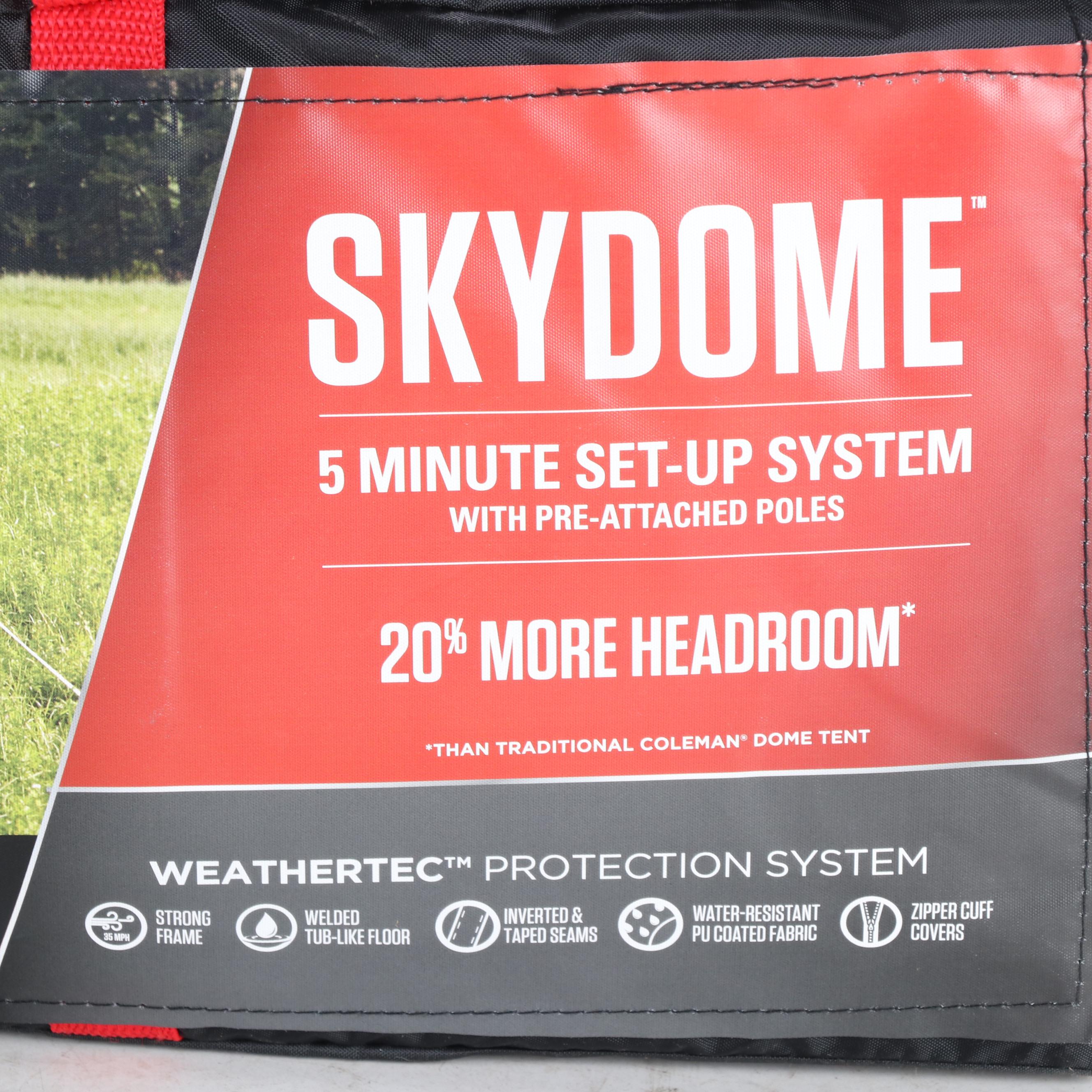 Coleman Skydome Four-Person Tent in Blue