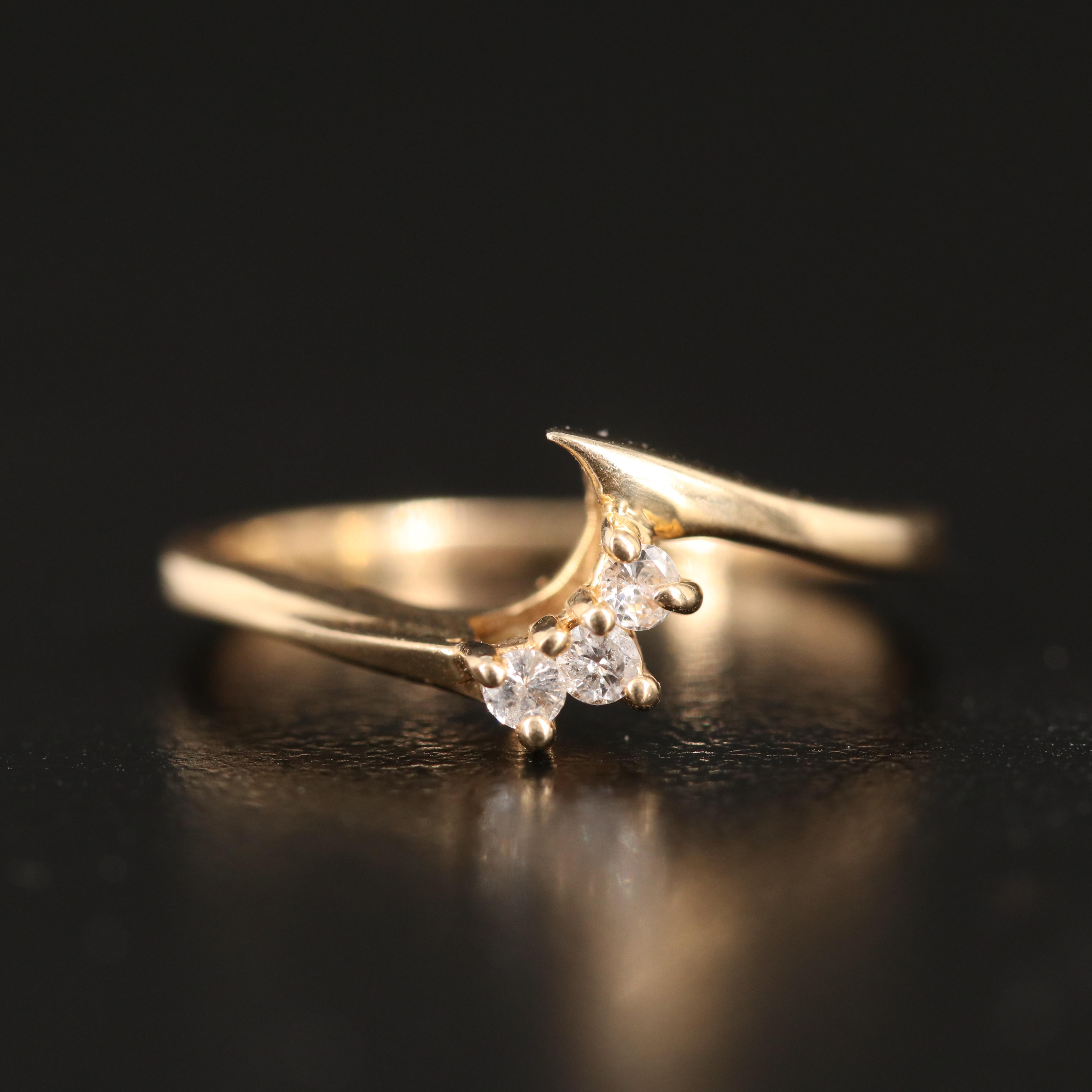 14K 0.09 CTW Diamond Ring