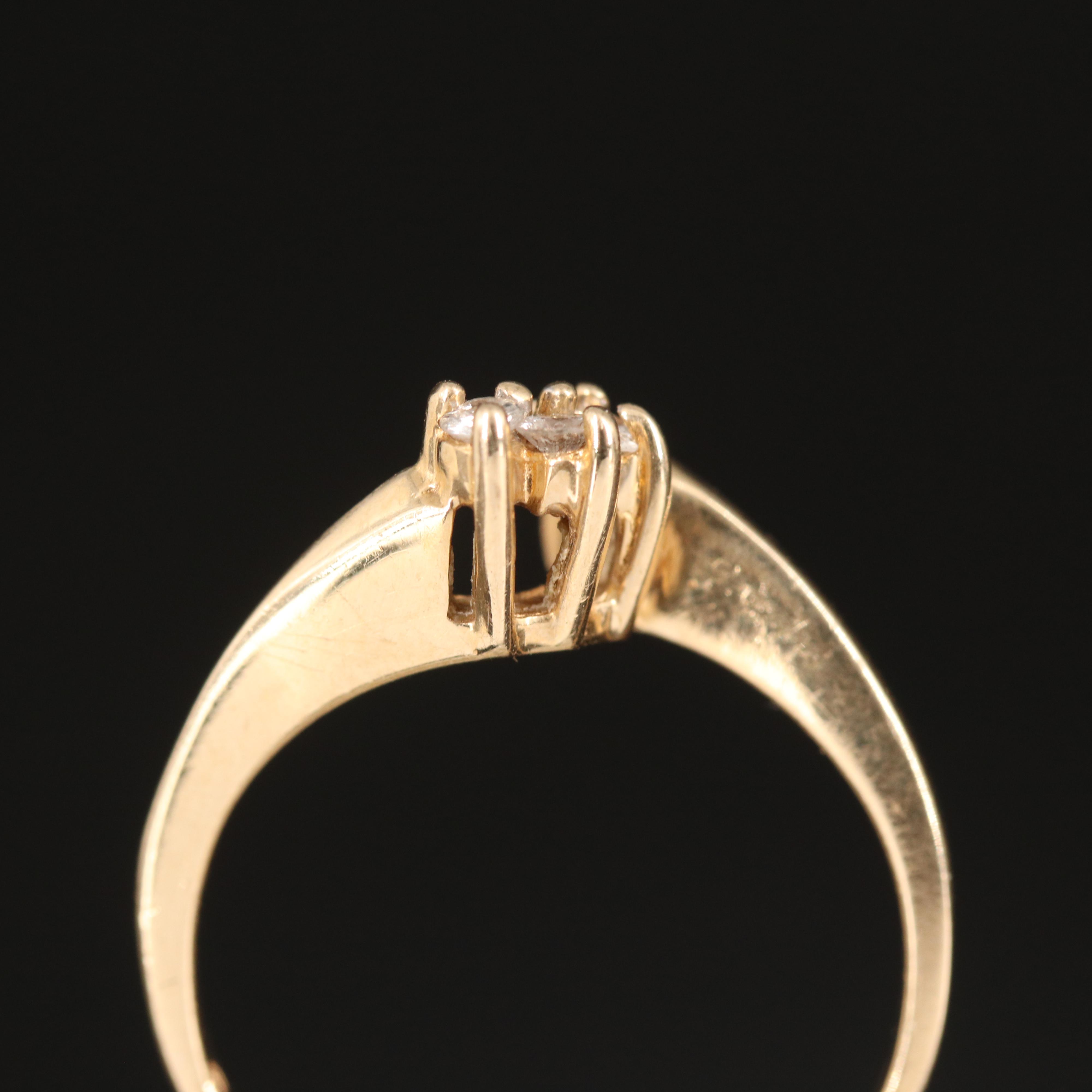 14K 0.09 CTW Diamond Ring