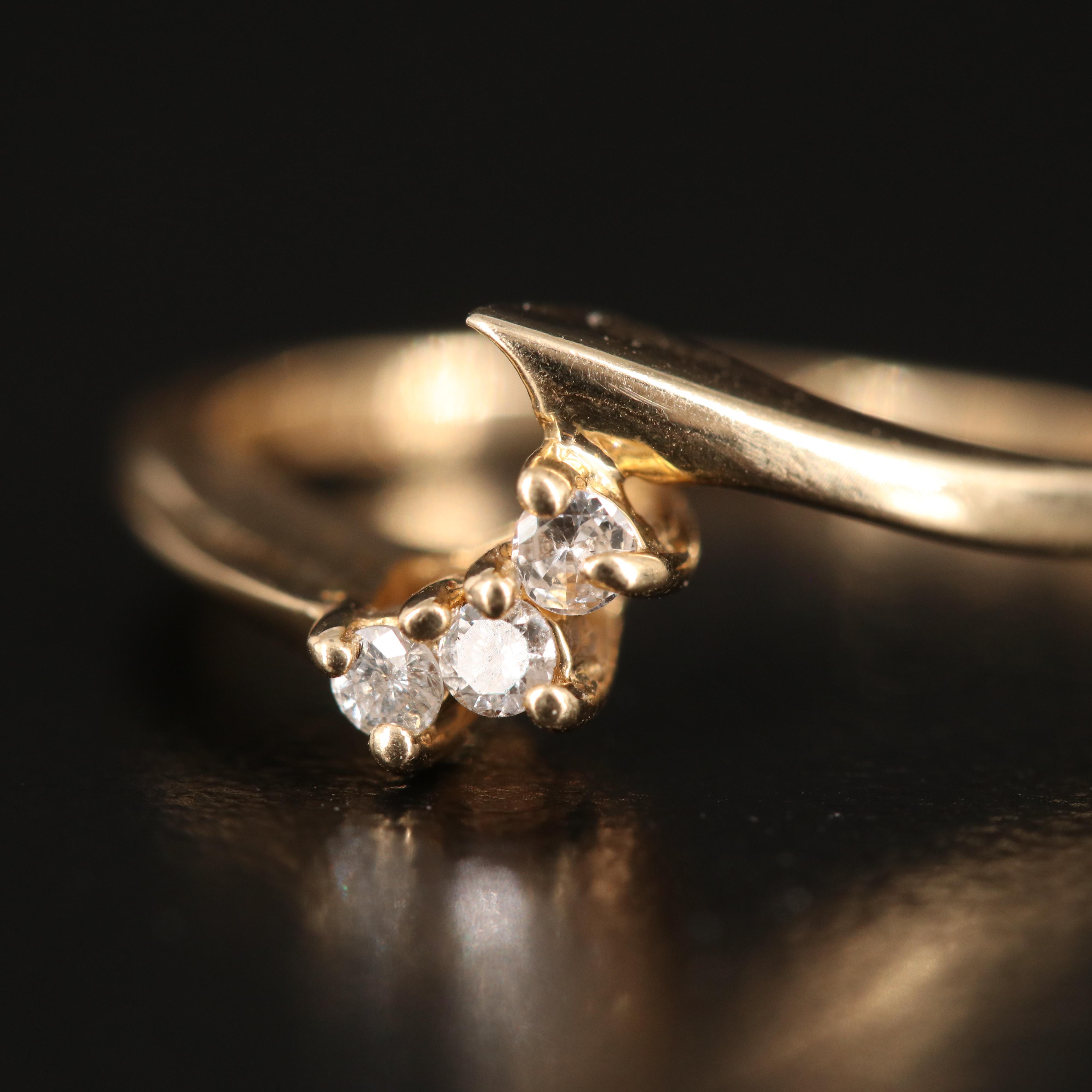 14K 0.09 CTW Diamond Ring