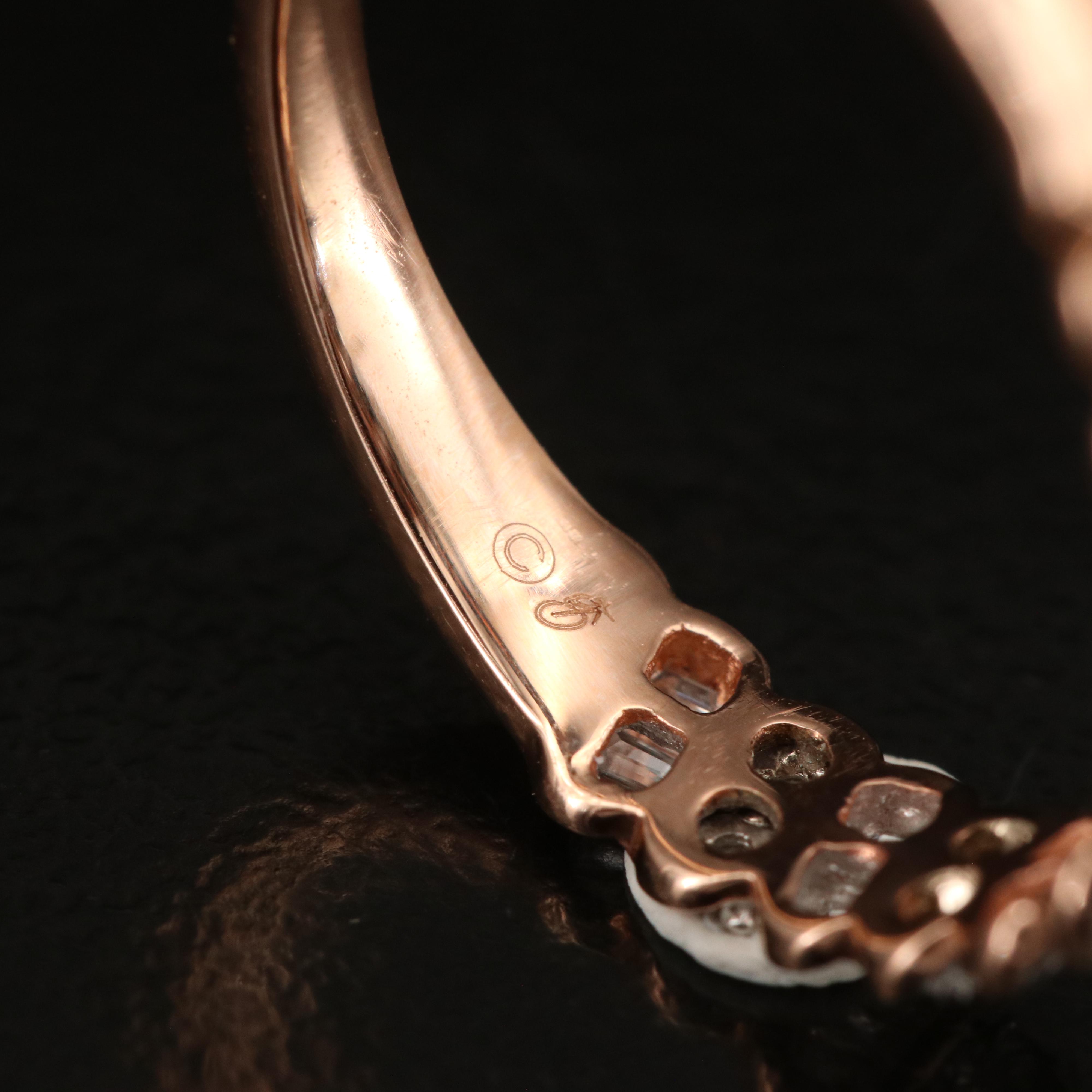 10K Rose Gold 0.25 CTW Diamond Band