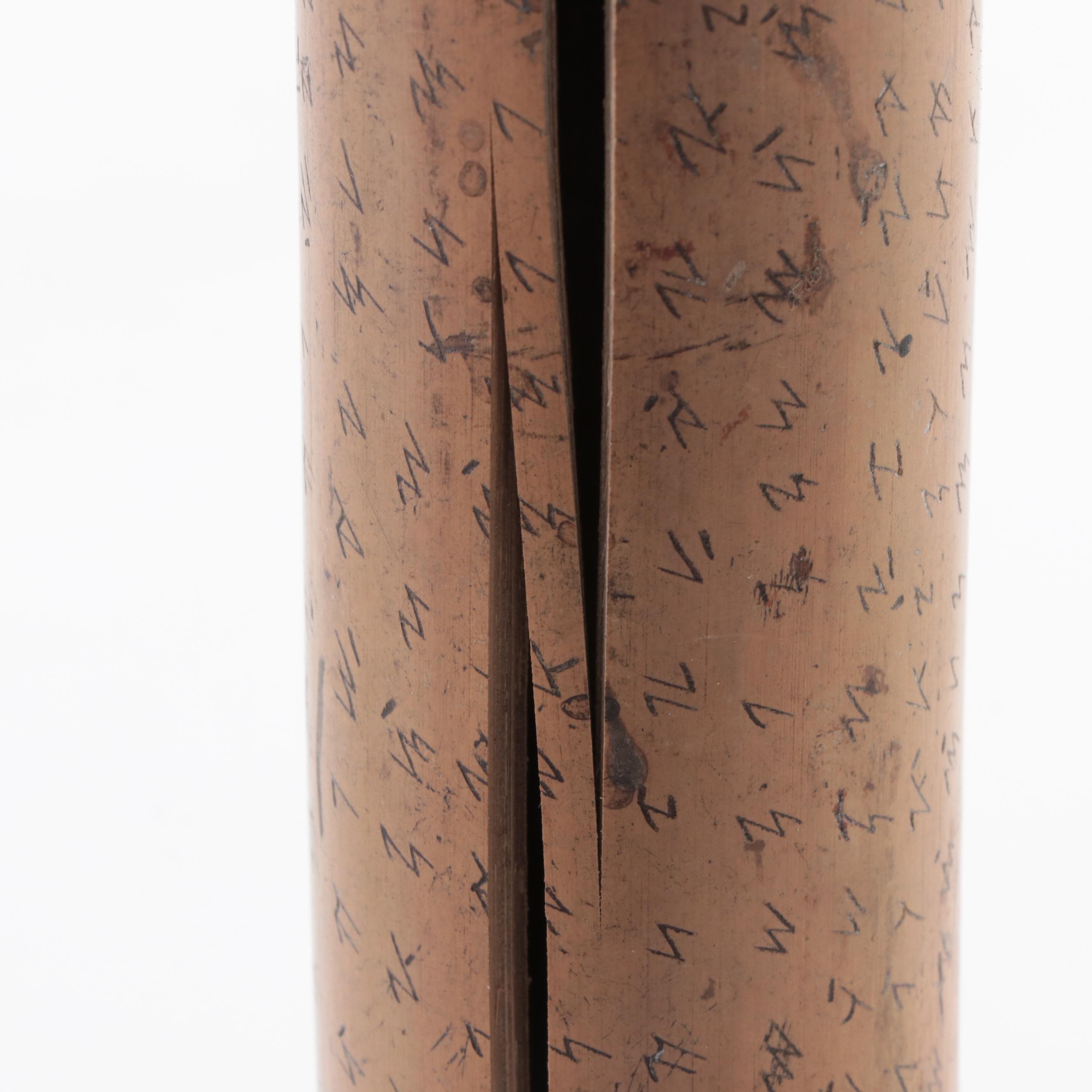 Four Philippine Bamboo Tobacco Boxes