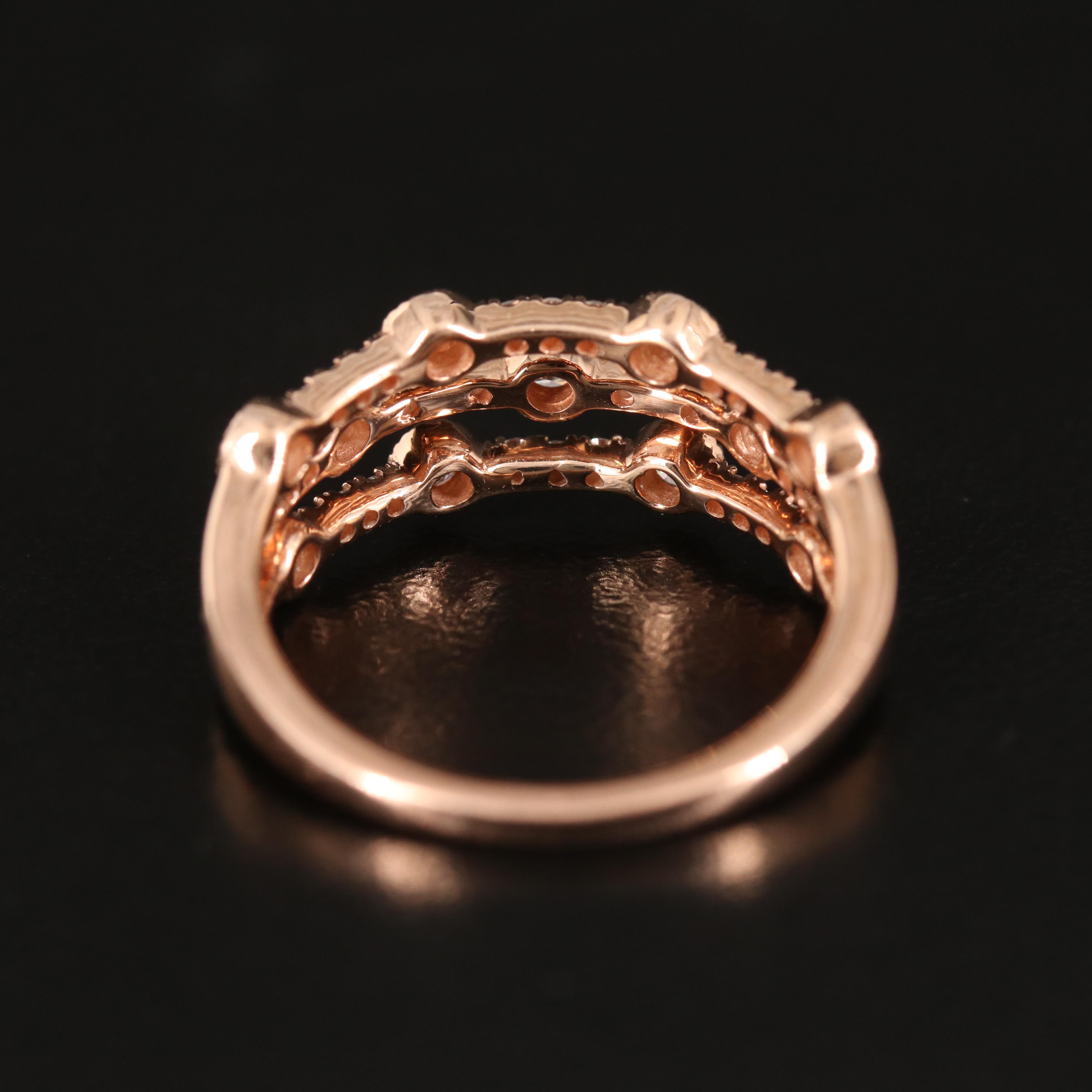 10K Rose Gold 0.50 CTW Diamond Ring