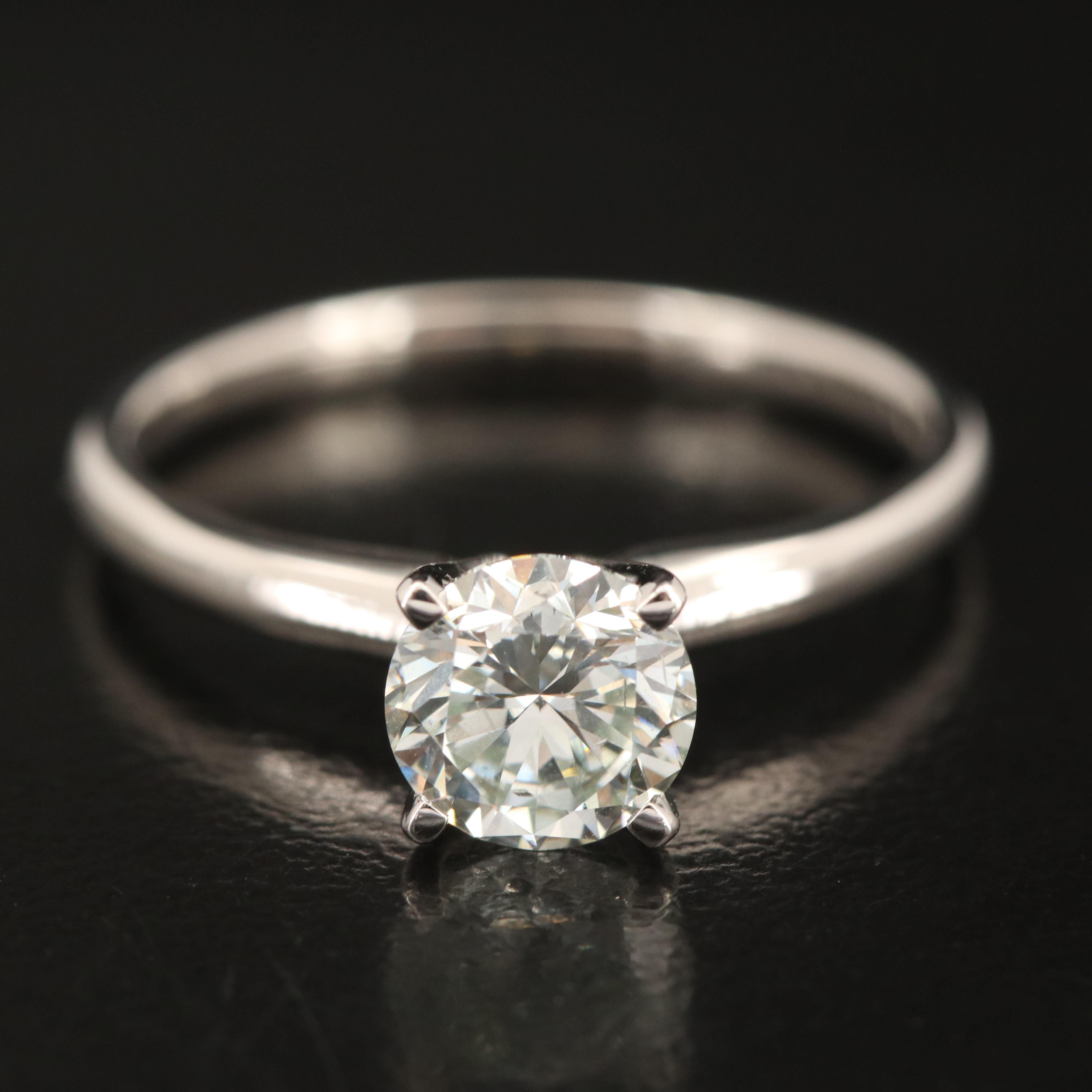 14K 0.97 CT Lab Grown Diamond Solitaire Ring