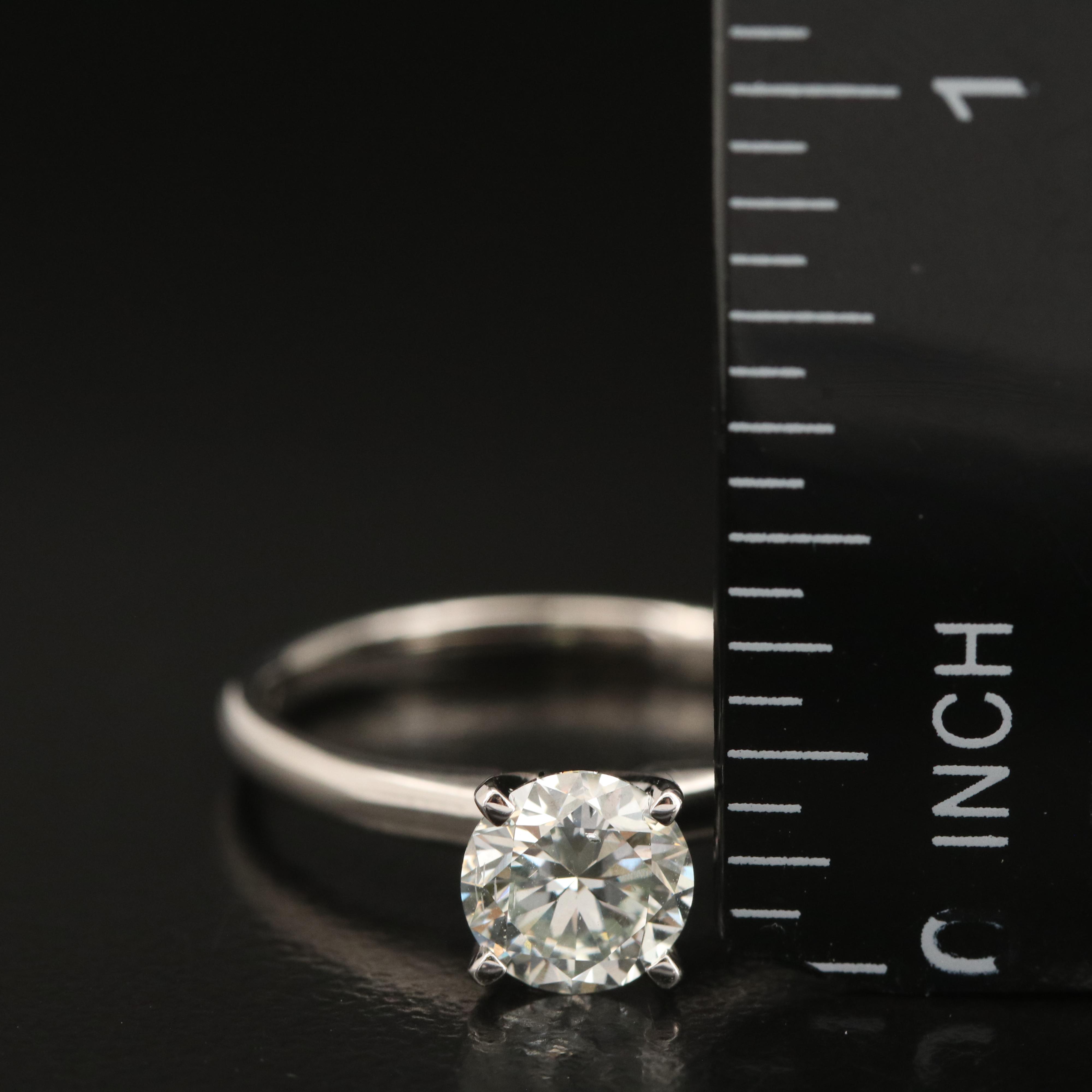14K 0.97 CT Lab Grown Diamond Solitaire Ring