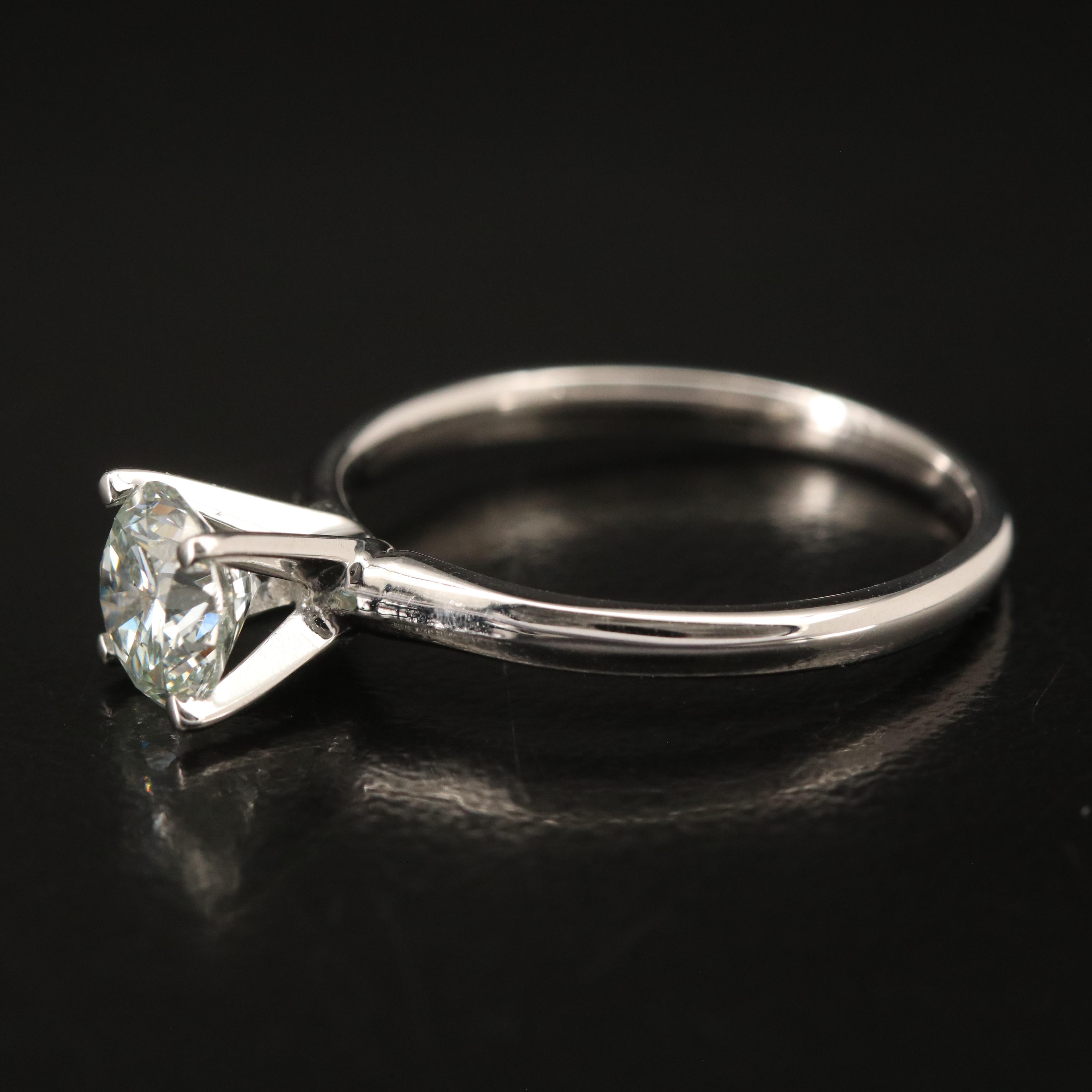 14K 0.97 CT Lab Grown Diamond Solitaire Ring
