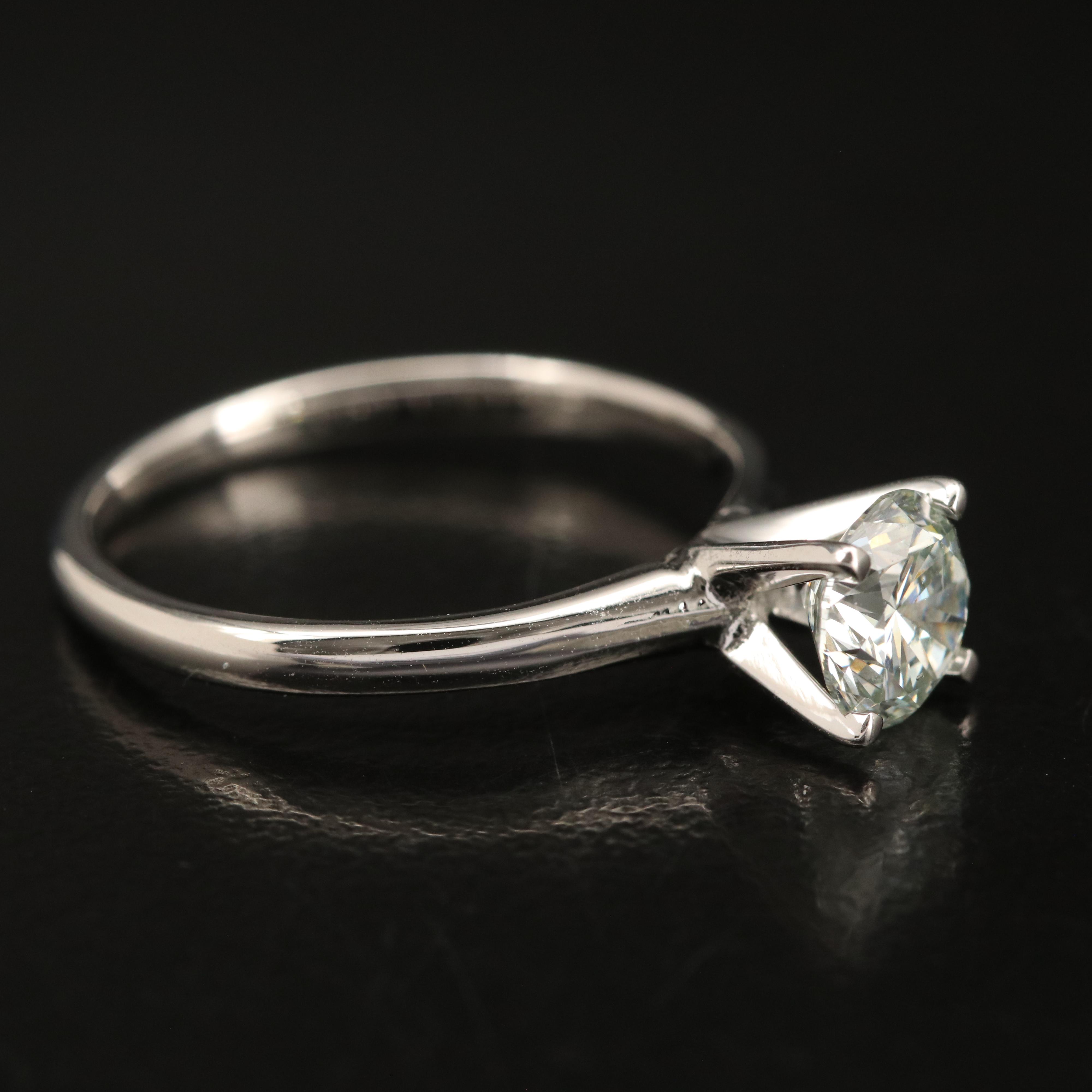 14K 0.97 CT Lab Grown Diamond Solitaire Ring