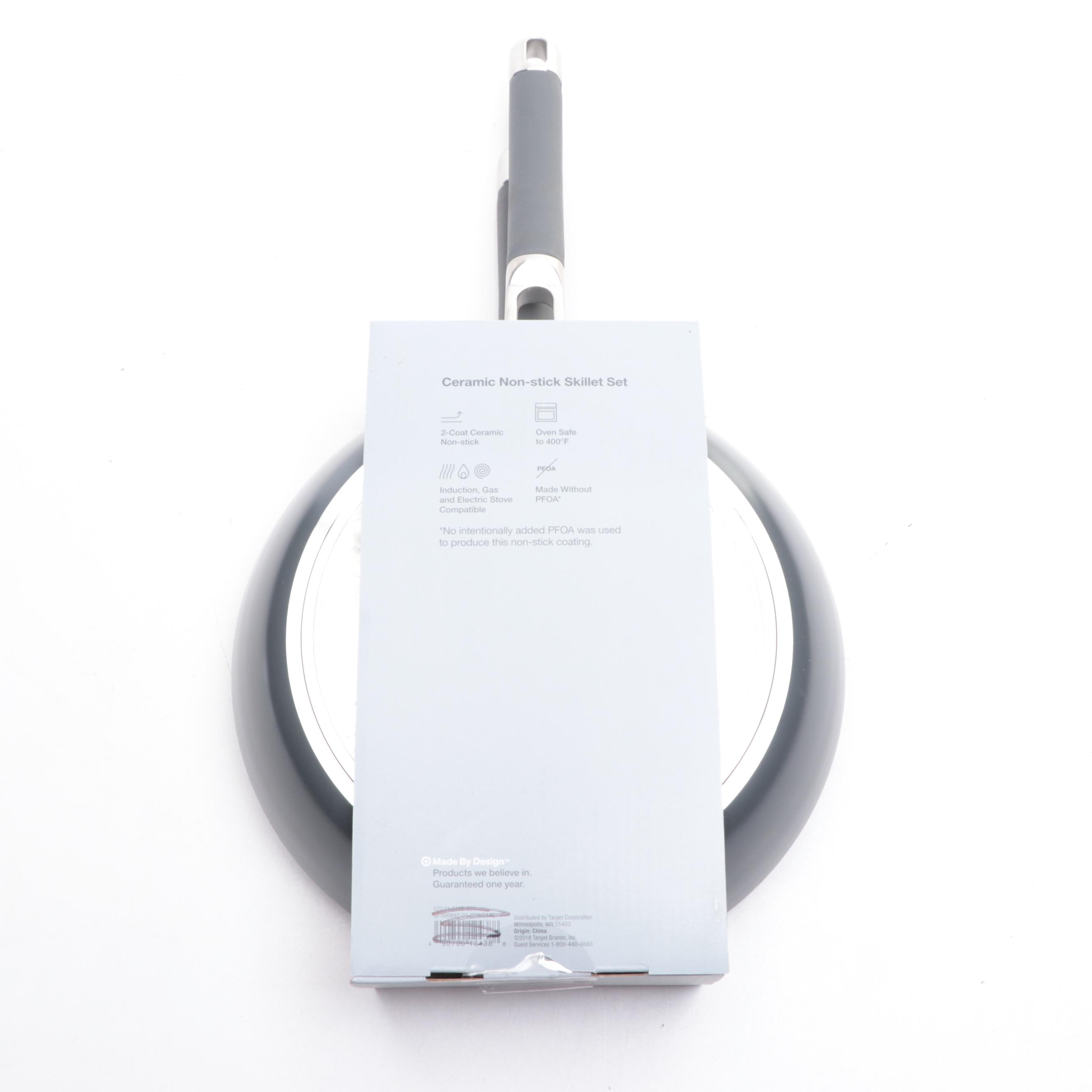 Made By Design Ceramic Coated Non-Stick Skillet Set