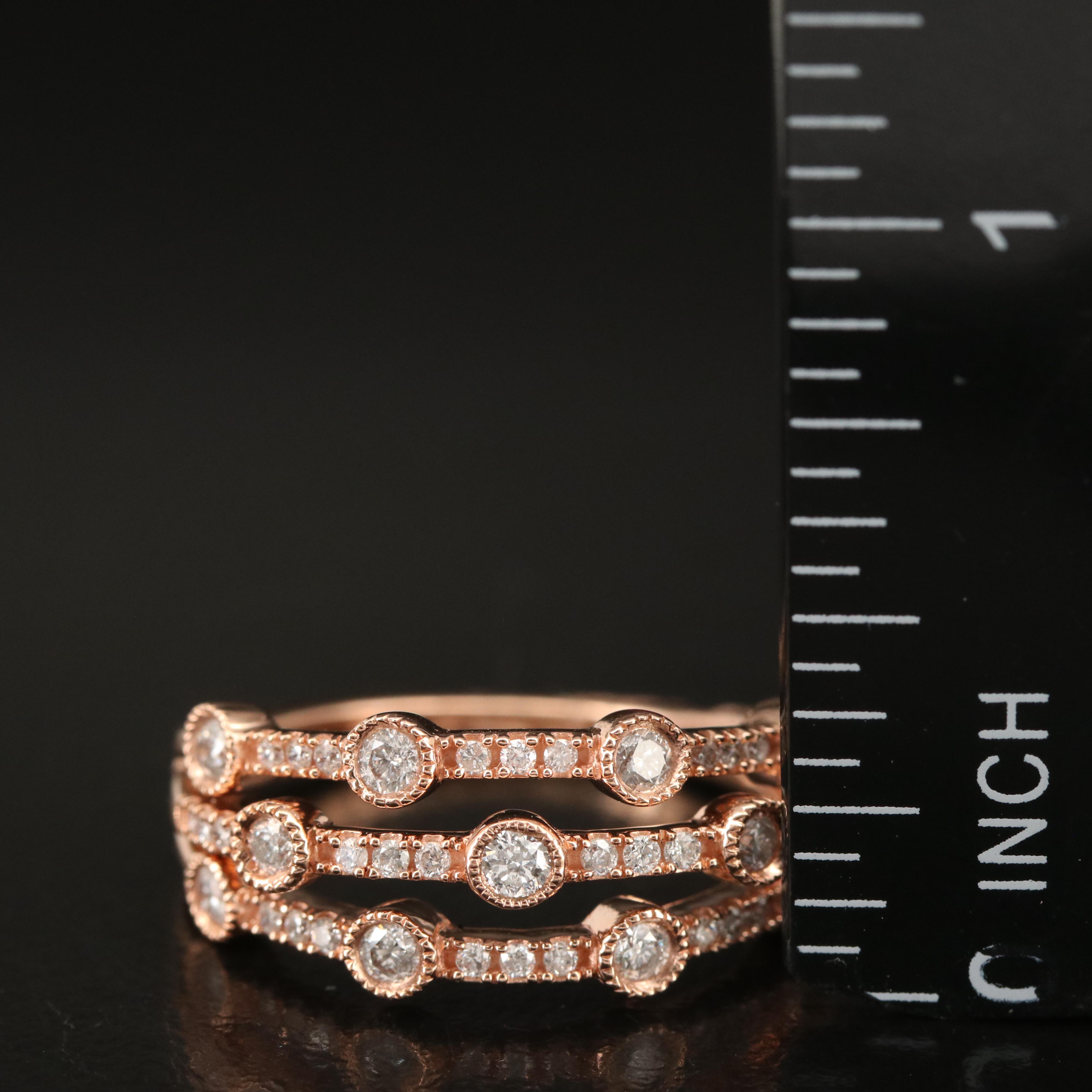 10K Rose Gold 0.51 CTW Diamond Ring