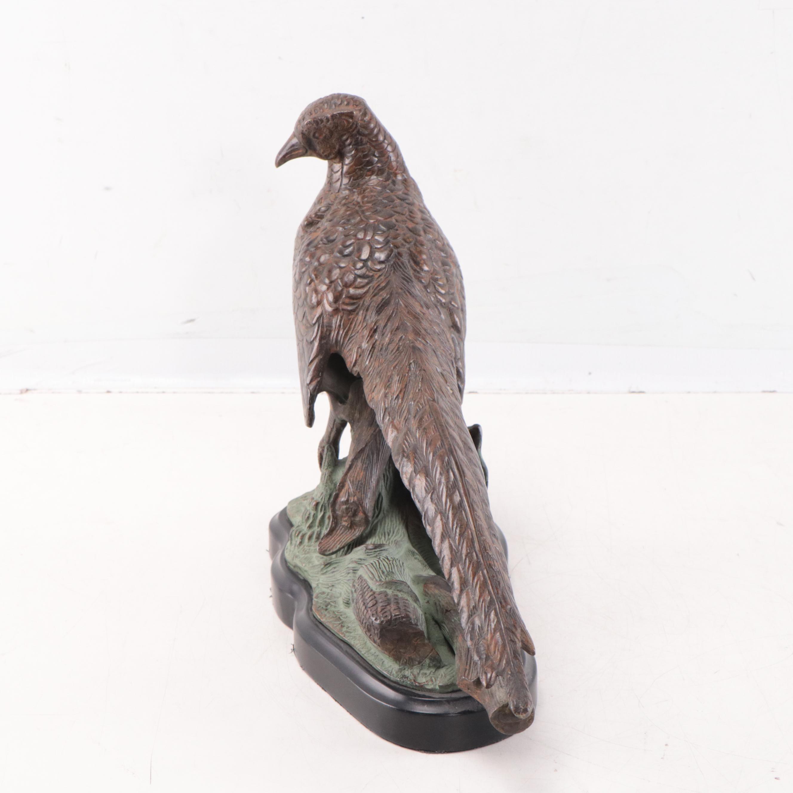 Castilian Imports Bronze Sculpture of Pheasant