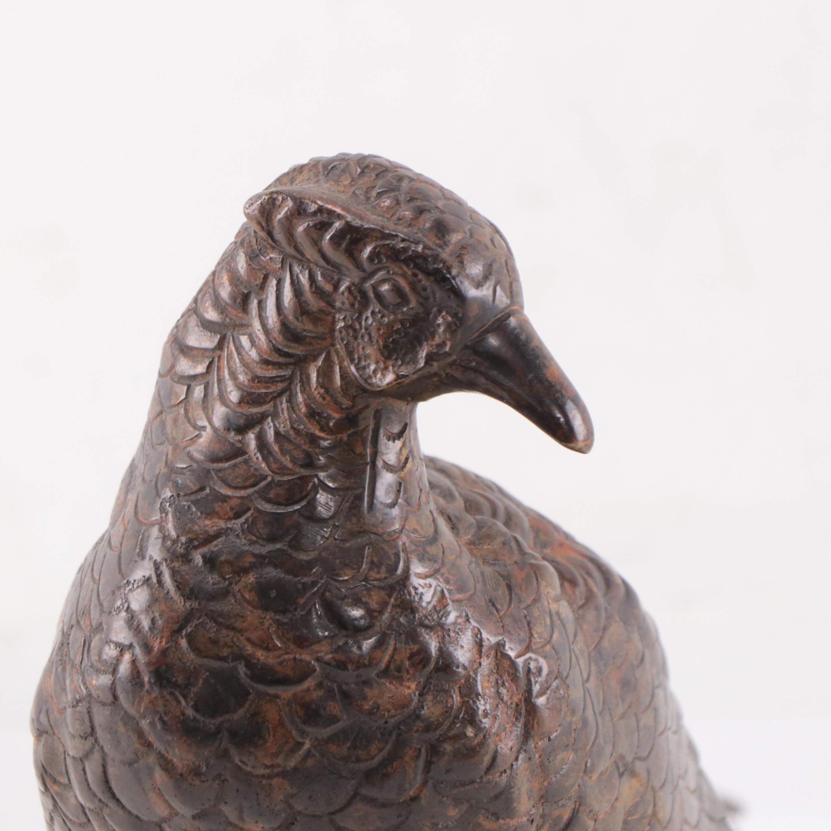 Castilian Imports Bronze Sculpture of Pheasant