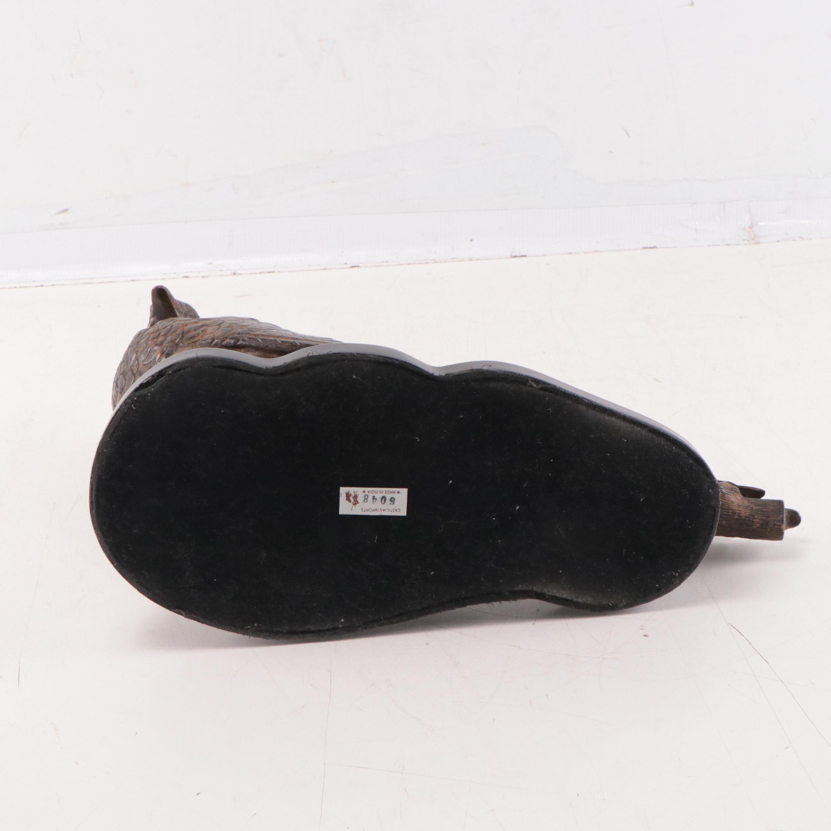 Castilian Imports Bronze Sculpture of Pheasant