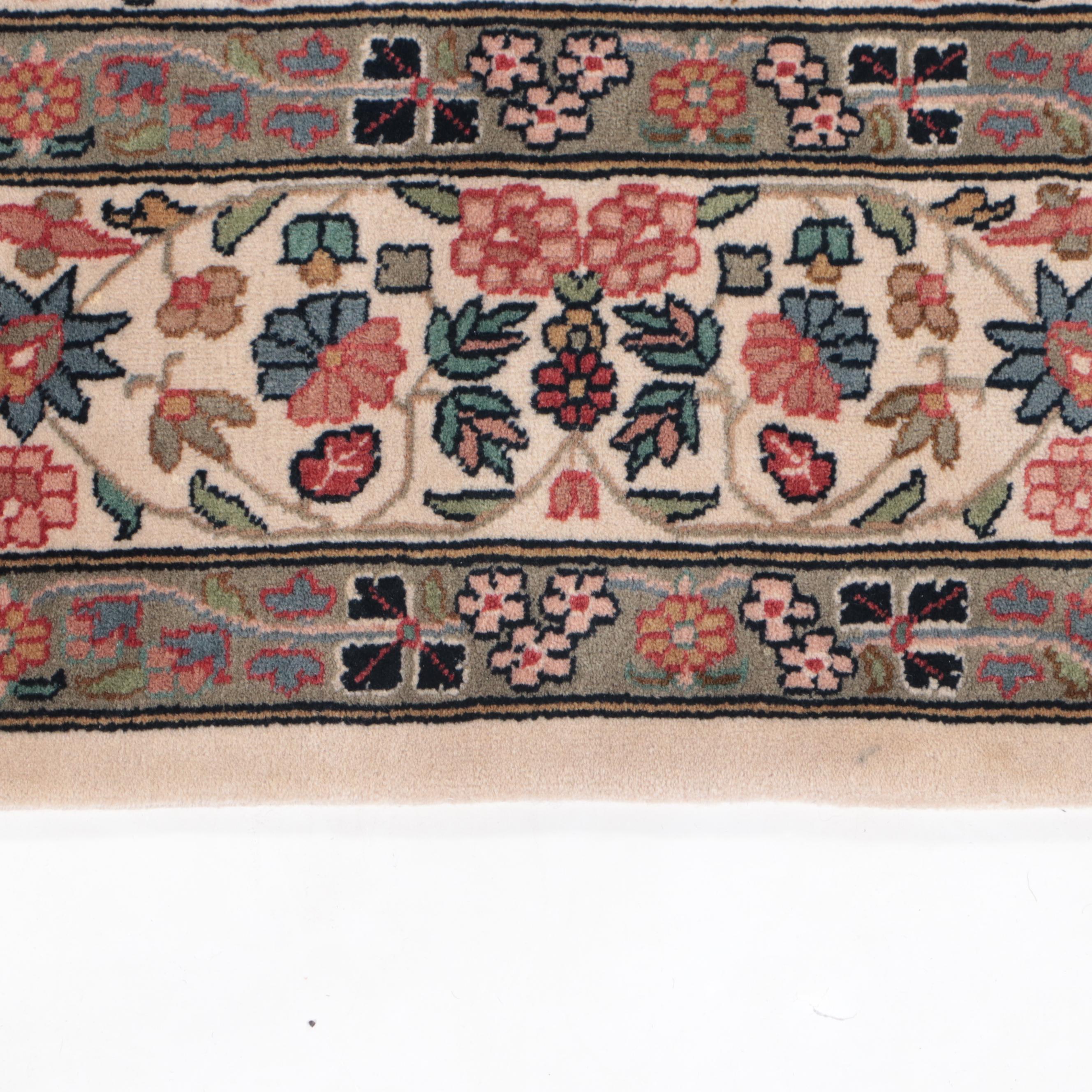 5'10 x 9'10 Hand-Knotted Persian Kerman Area Rug