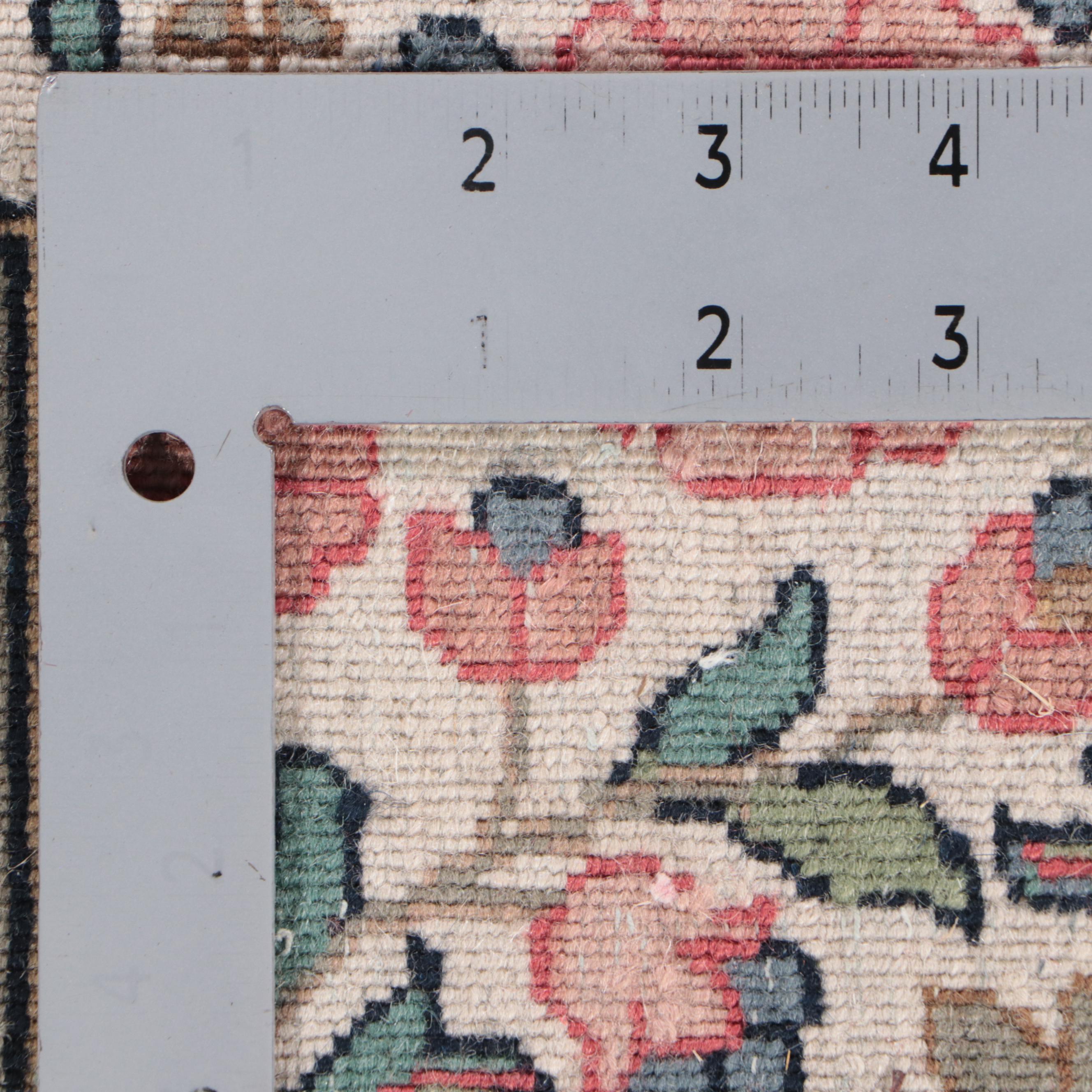 5'10 x 9'10 Hand-Knotted Persian Kerman Area Rug