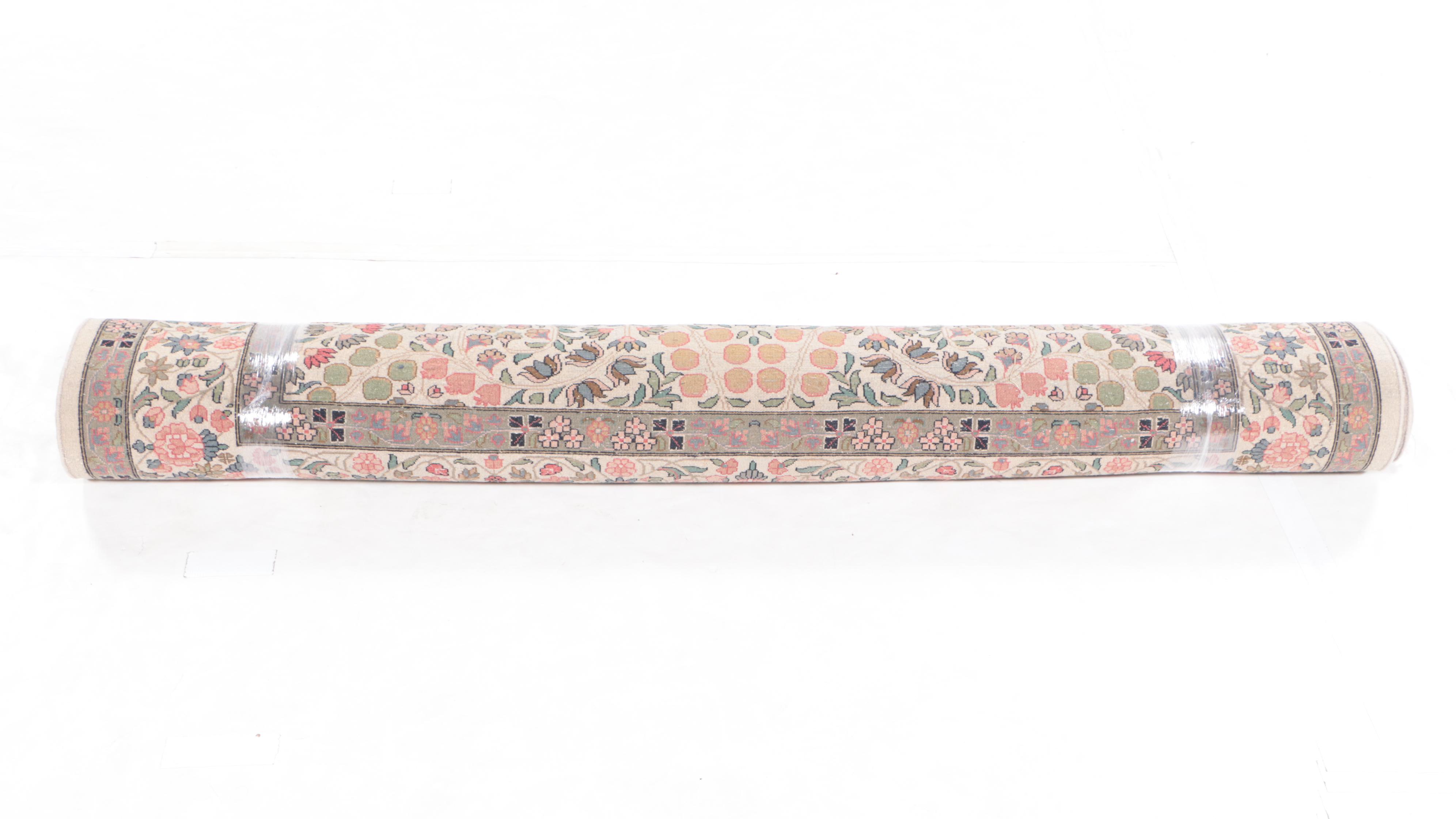 5'10 x 9'10 Hand-Knotted Persian Kerman Area Rug