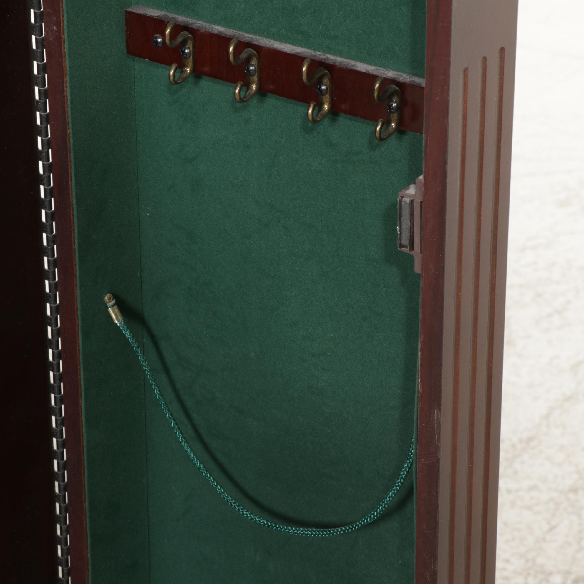 Mahogany Finished Jewelry Chest, 21st Century