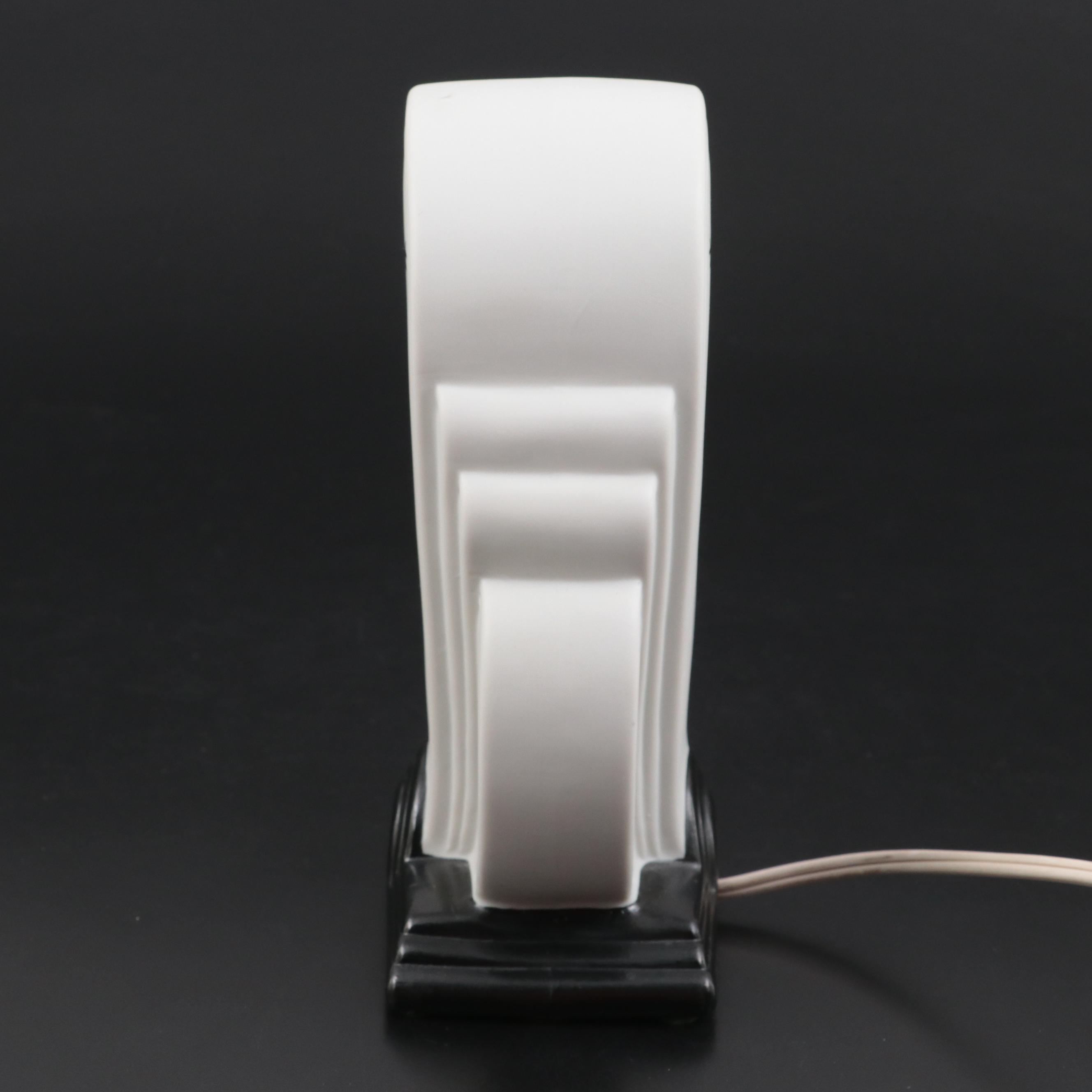 Fitz & Floyd Art Deco Style Ceramic Table Lamp, 1980