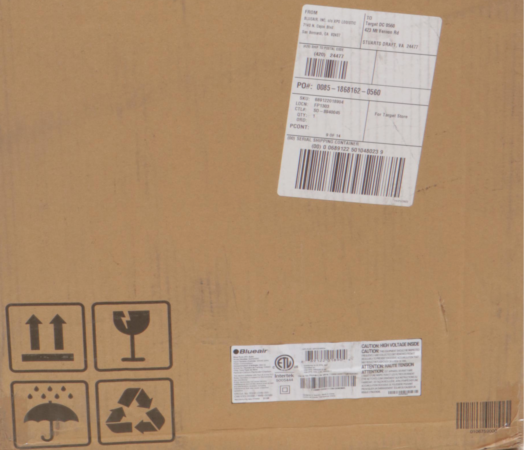 Blueair Blue Pure 211+ Auto Carbon Air Purifier