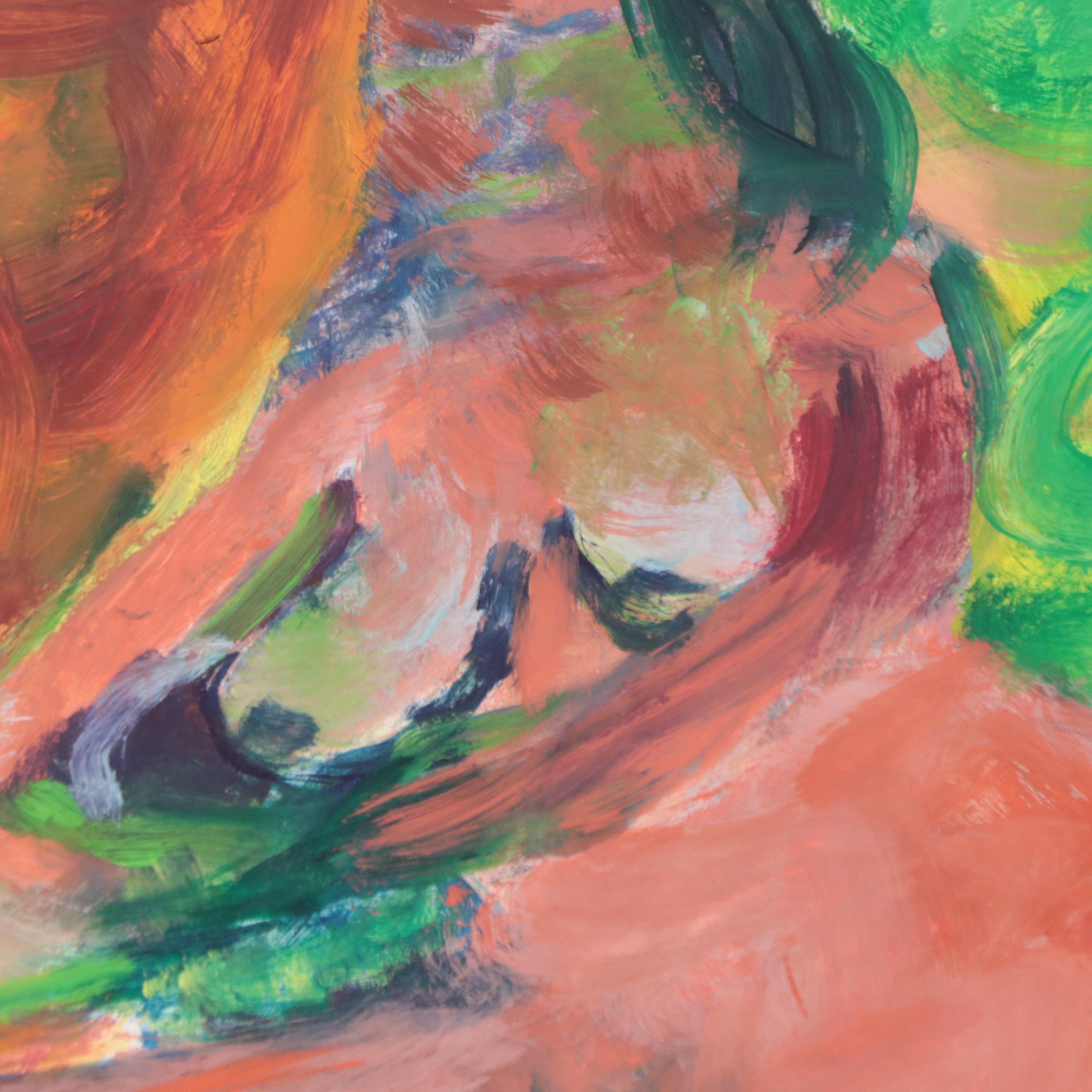 Abstract Nude Acrylic Painting