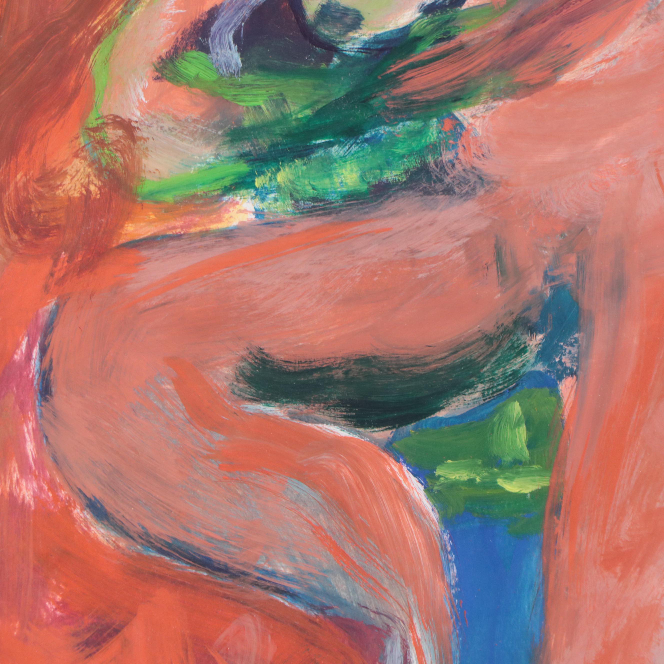 Abstract Nude Acrylic Painting