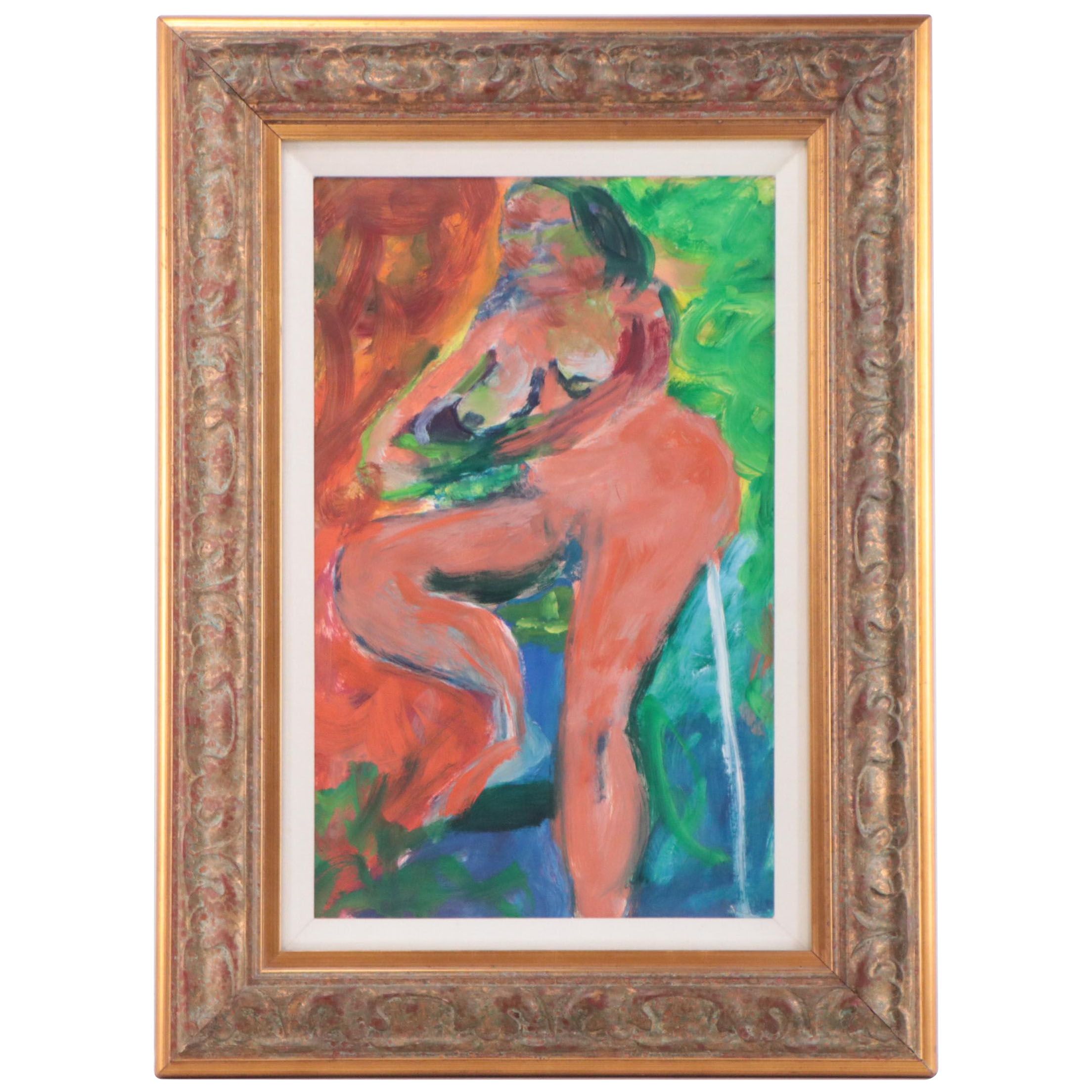 Abstract Nude Acrylic Painting