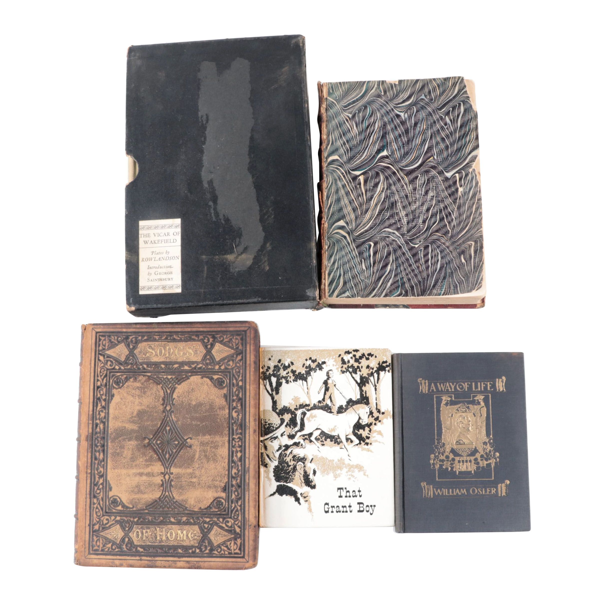 Illustrated "The Vicar of Wakefield" by Oliver Goldsmith and More Books