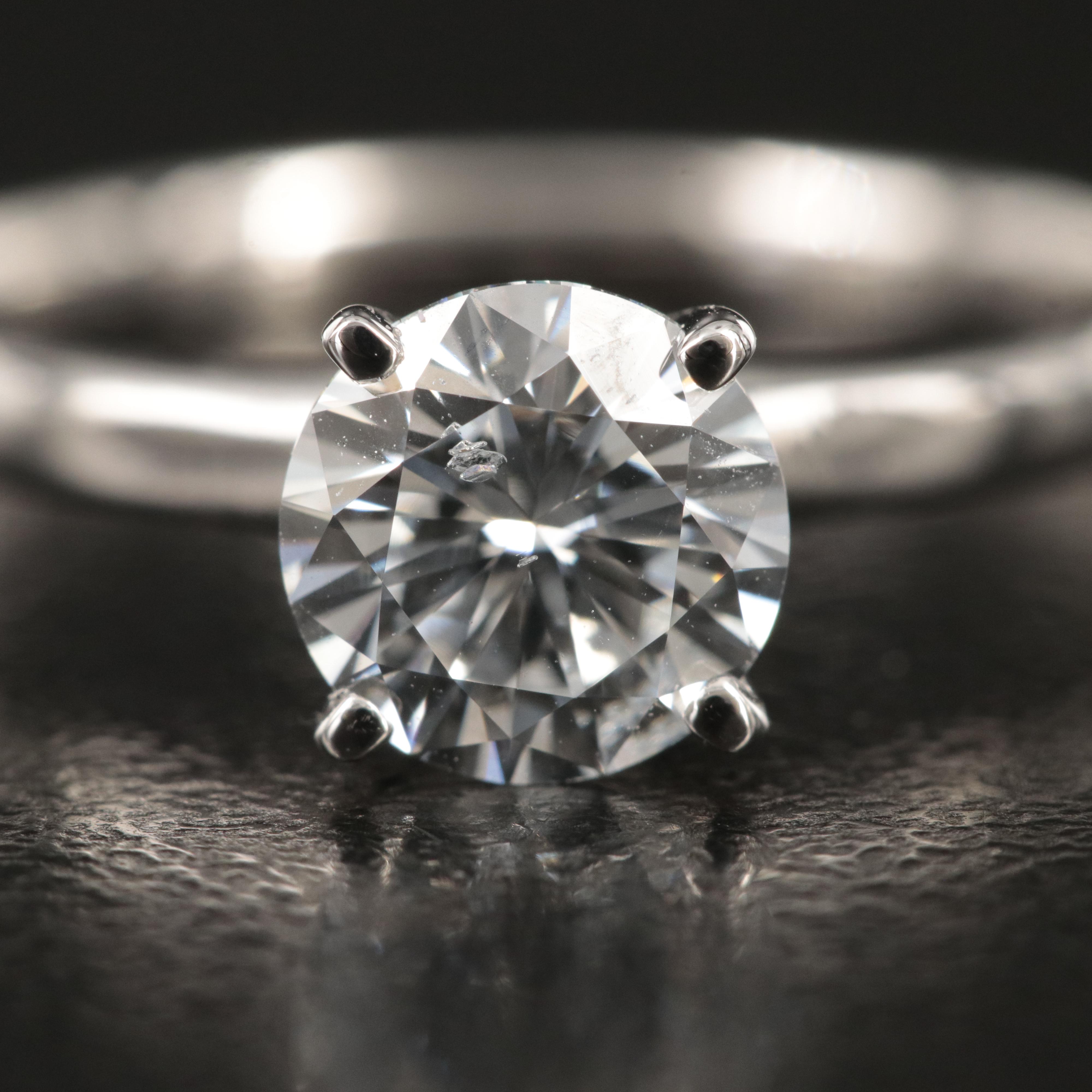 14K 1.09 CT Lab Grown Diamond Solitaire Ring