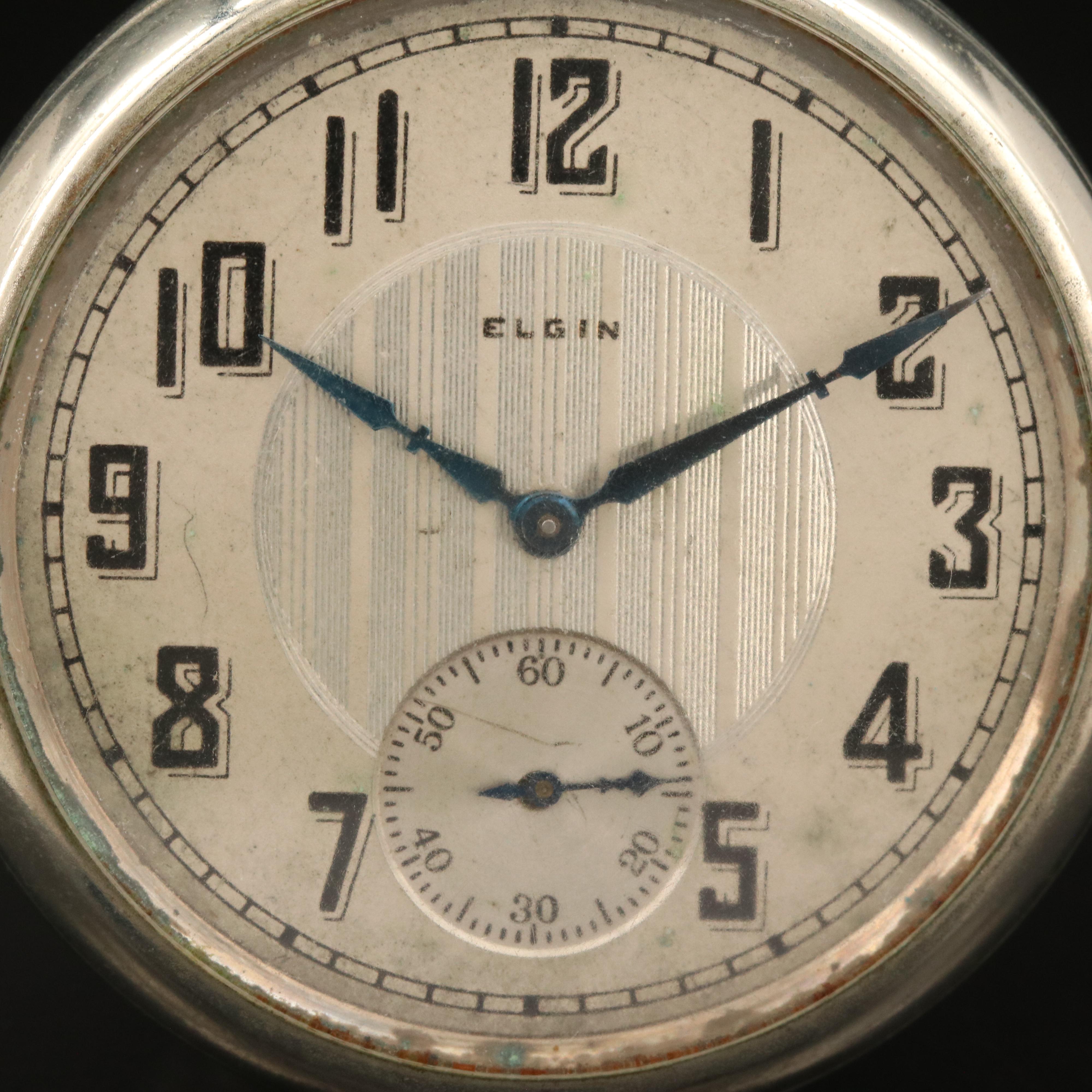 1923 Elgin Silverode Pocket Watch