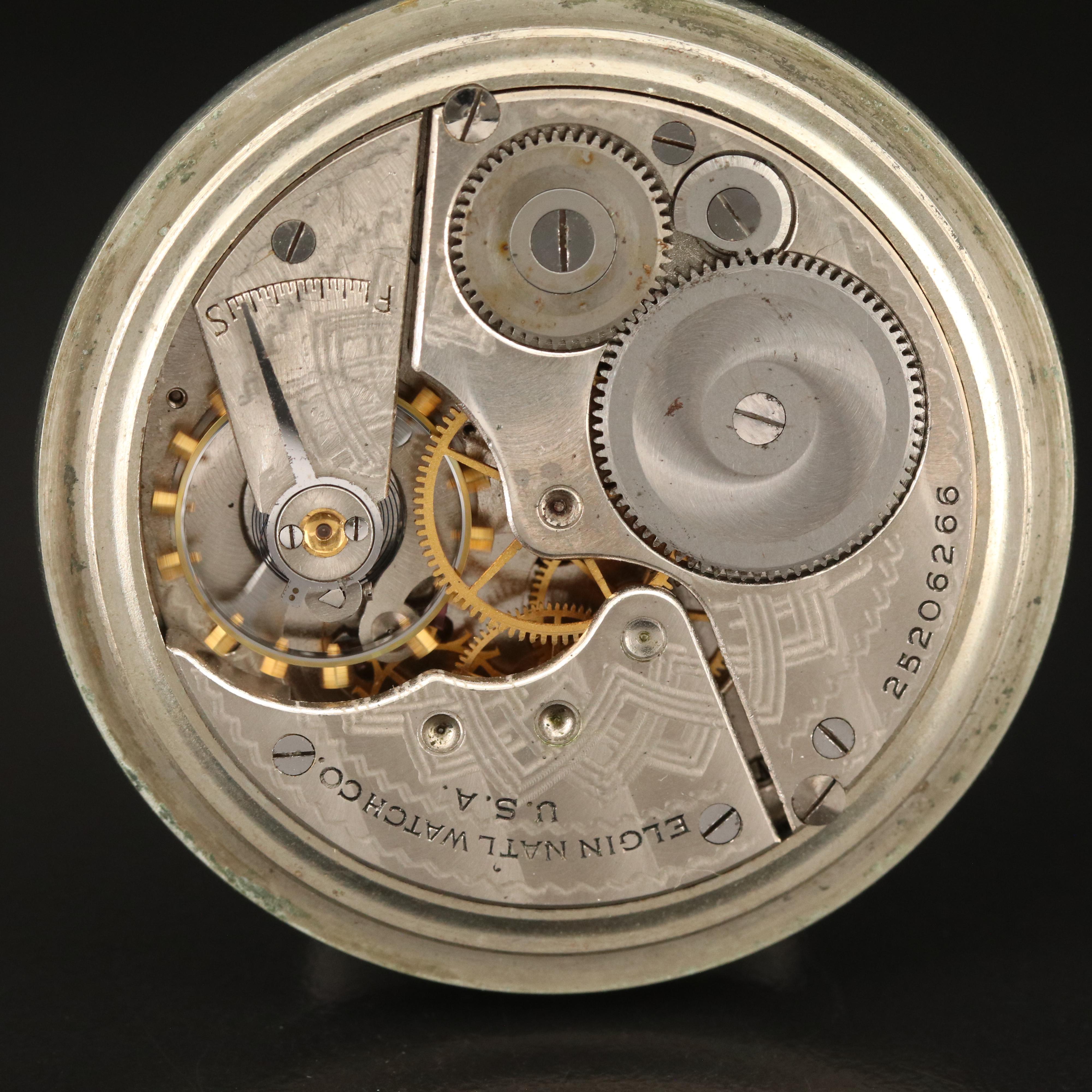 1923 Elgin Silverode Pocket Watch