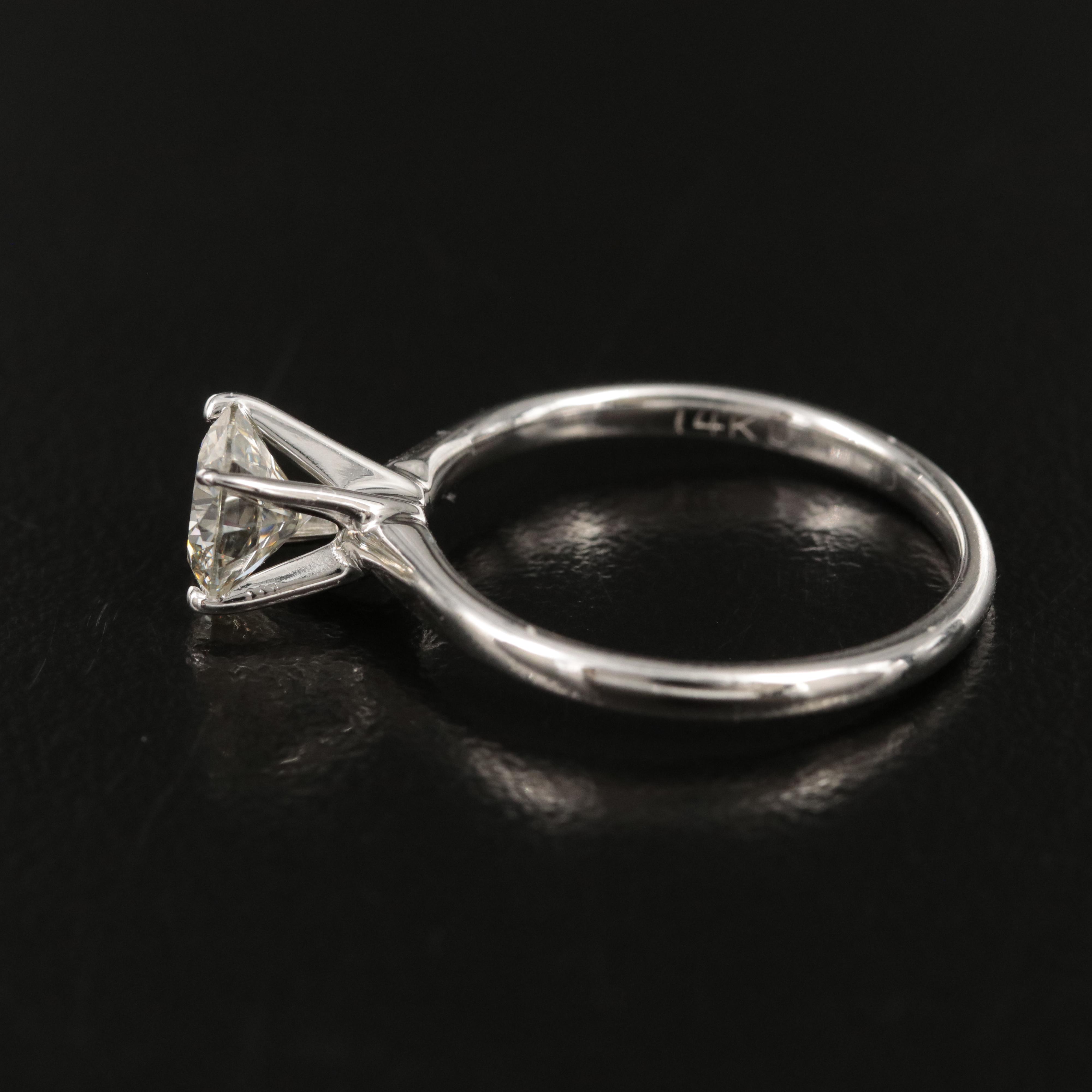 14K 1.03 CT Lab Grown Diamond Solitaire Ring