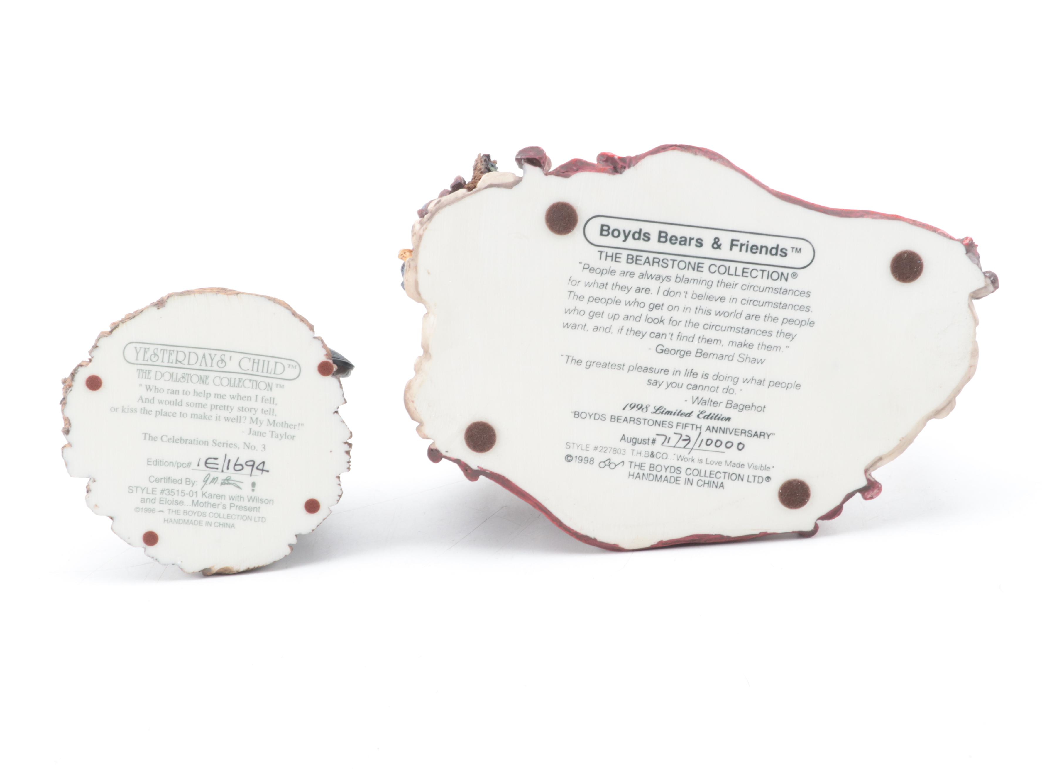 Boyds Bears & Friends Votives and Resin Figurines