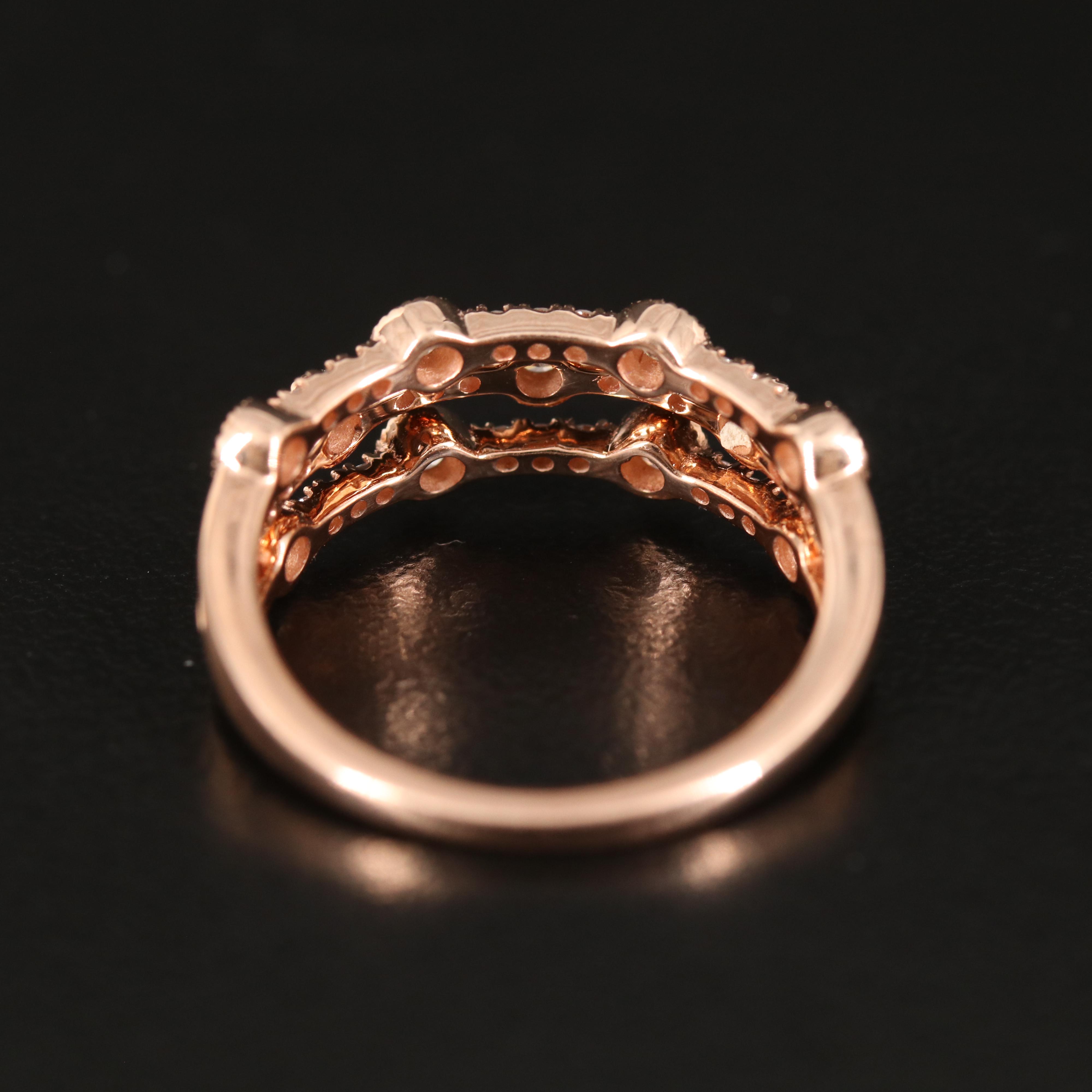 10K Rose Gold 0.52 CTW Diamond Ring