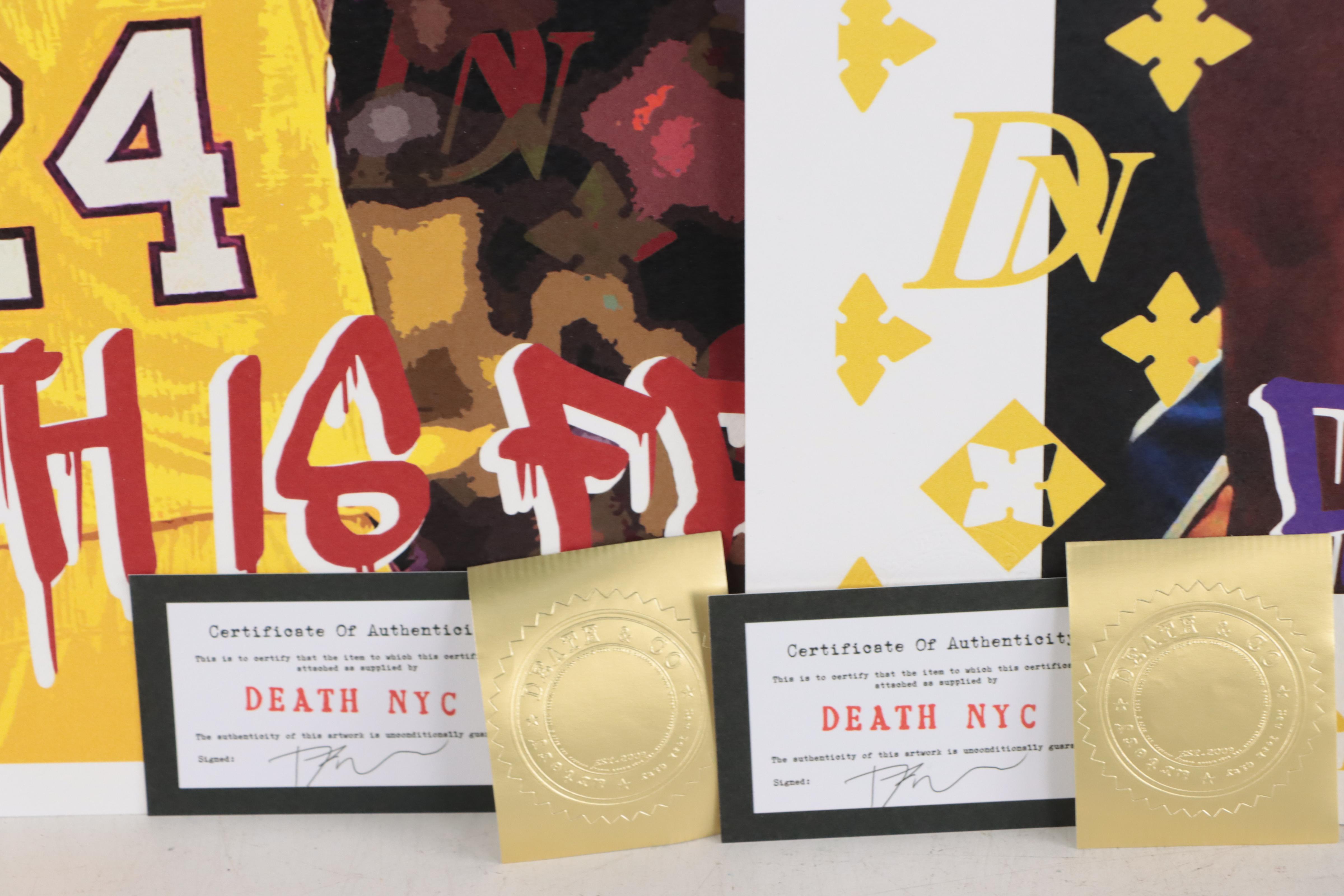 Death NYC Pop Art Graphic Prints of Kobe Bryant, 2020