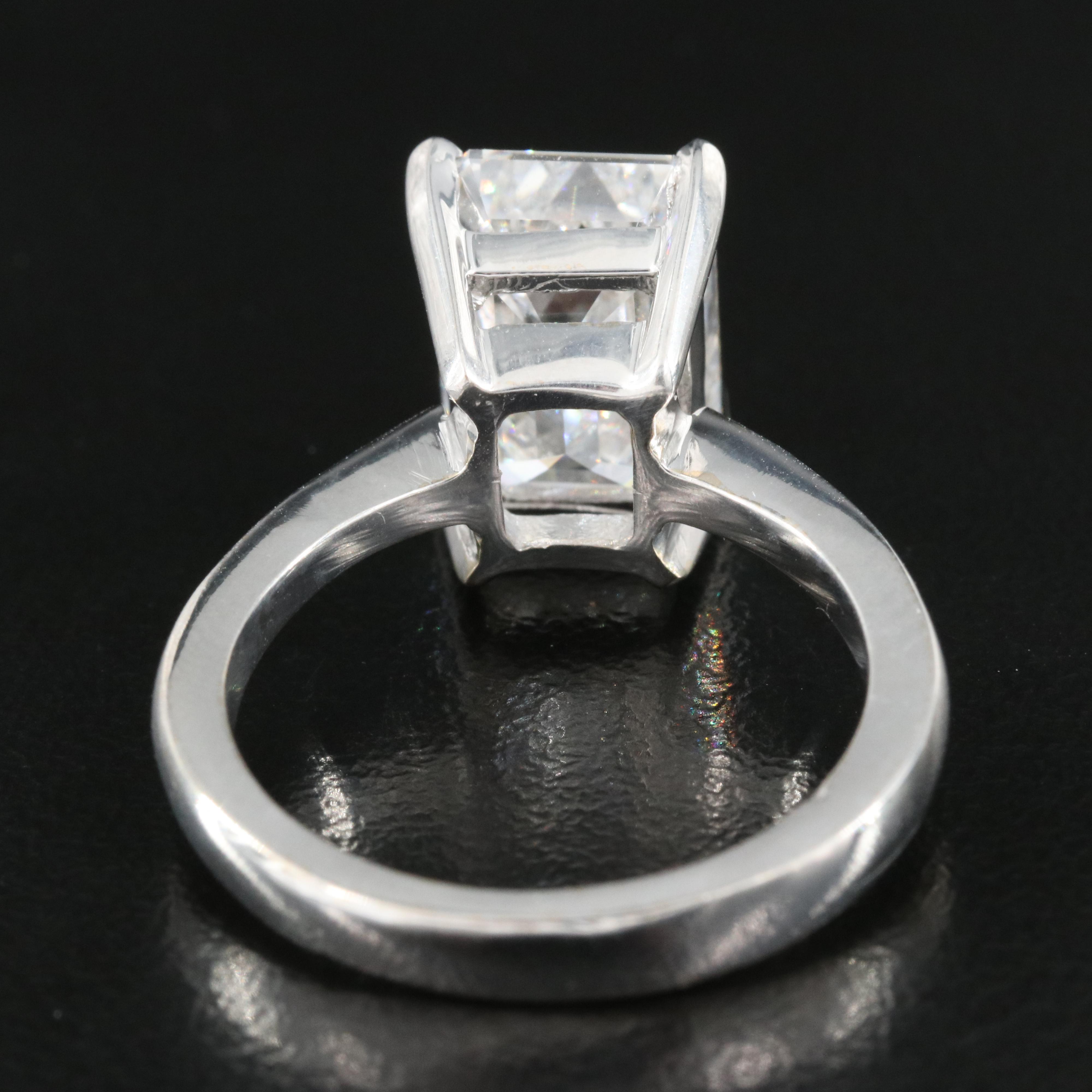 18K 5.02 CT Lab Grown Diamond Solitaire Ring with IGI Report