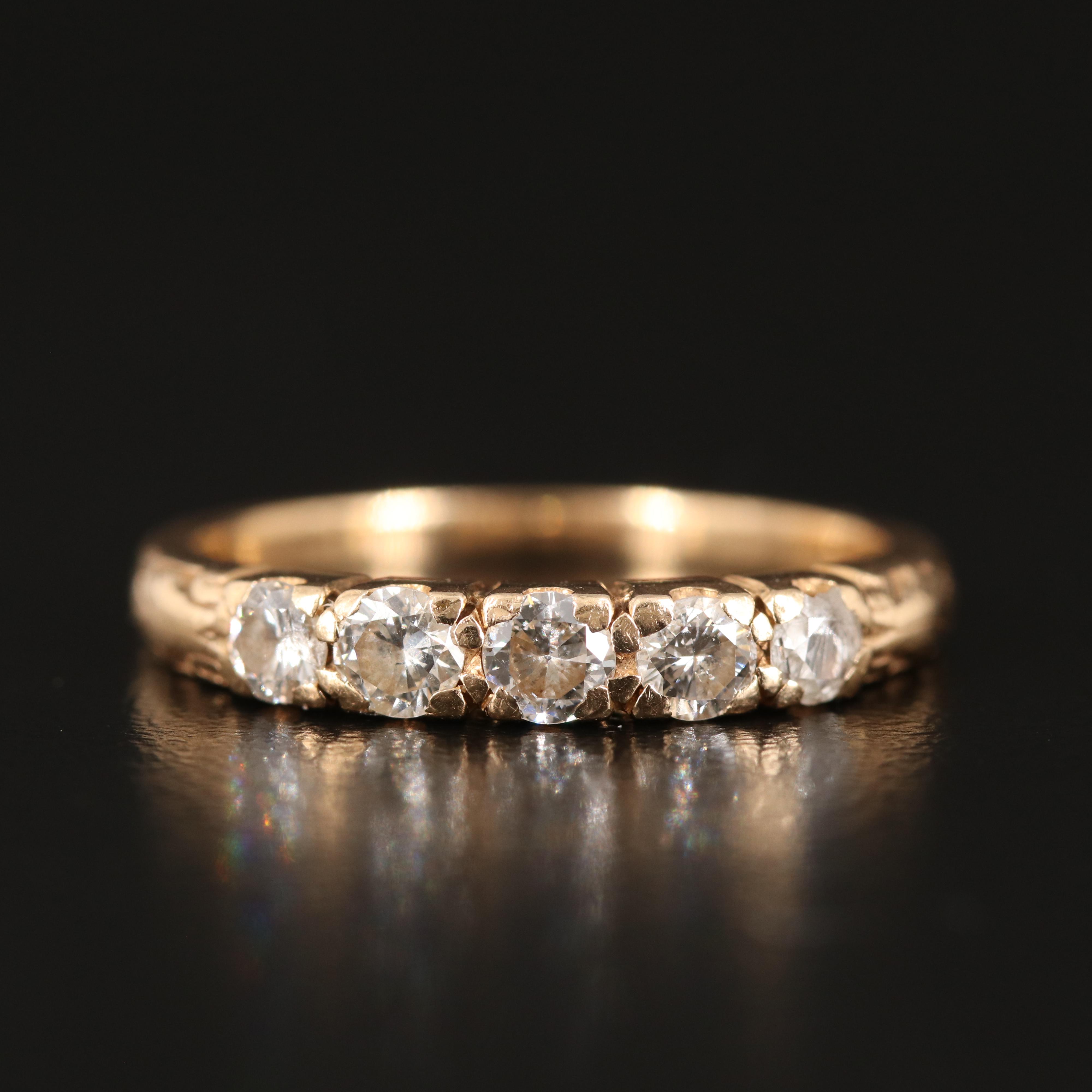 Austrian 14K 0.51 CTW Diamond Ring