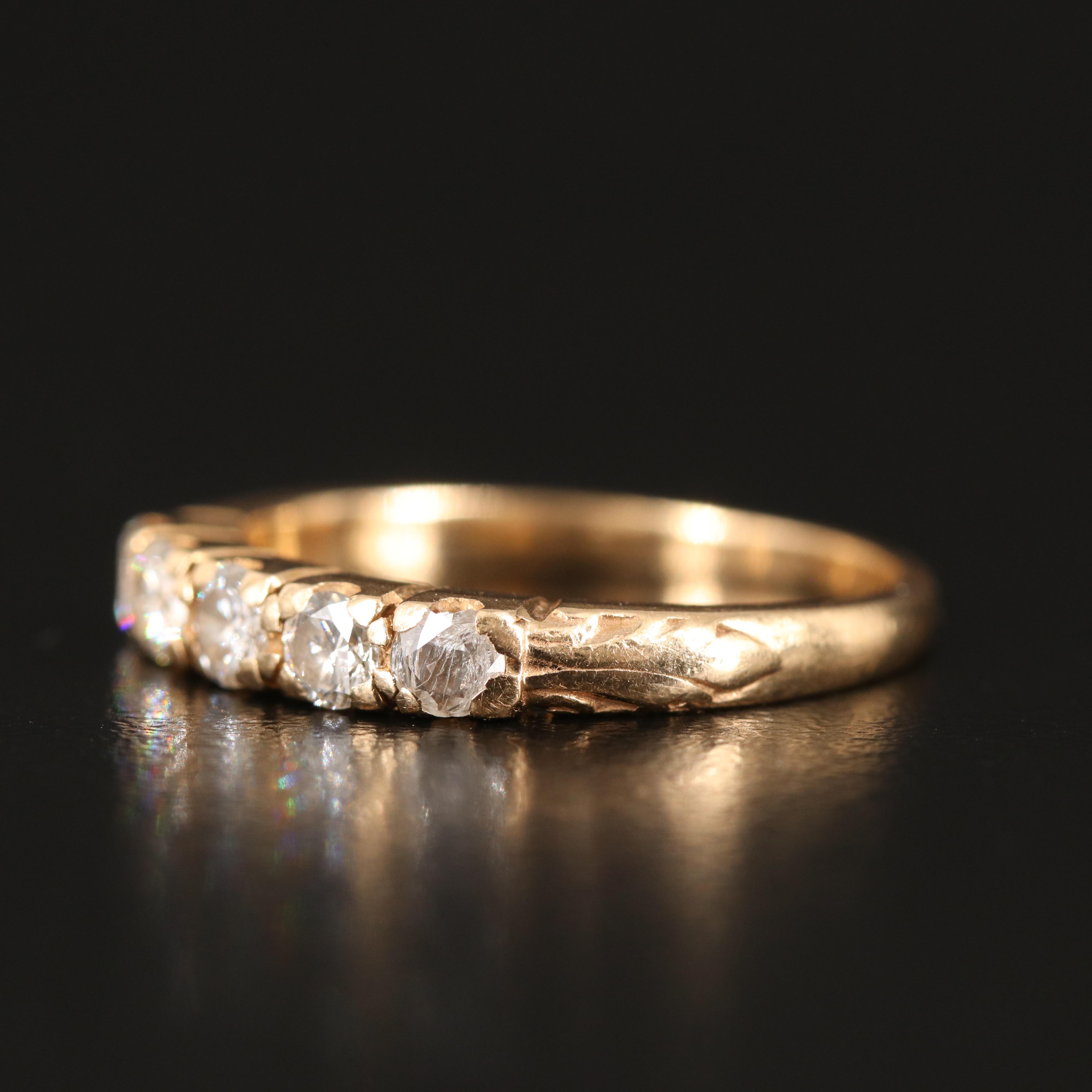 Austrian 14K 0.51 CTW Diamond Ring
