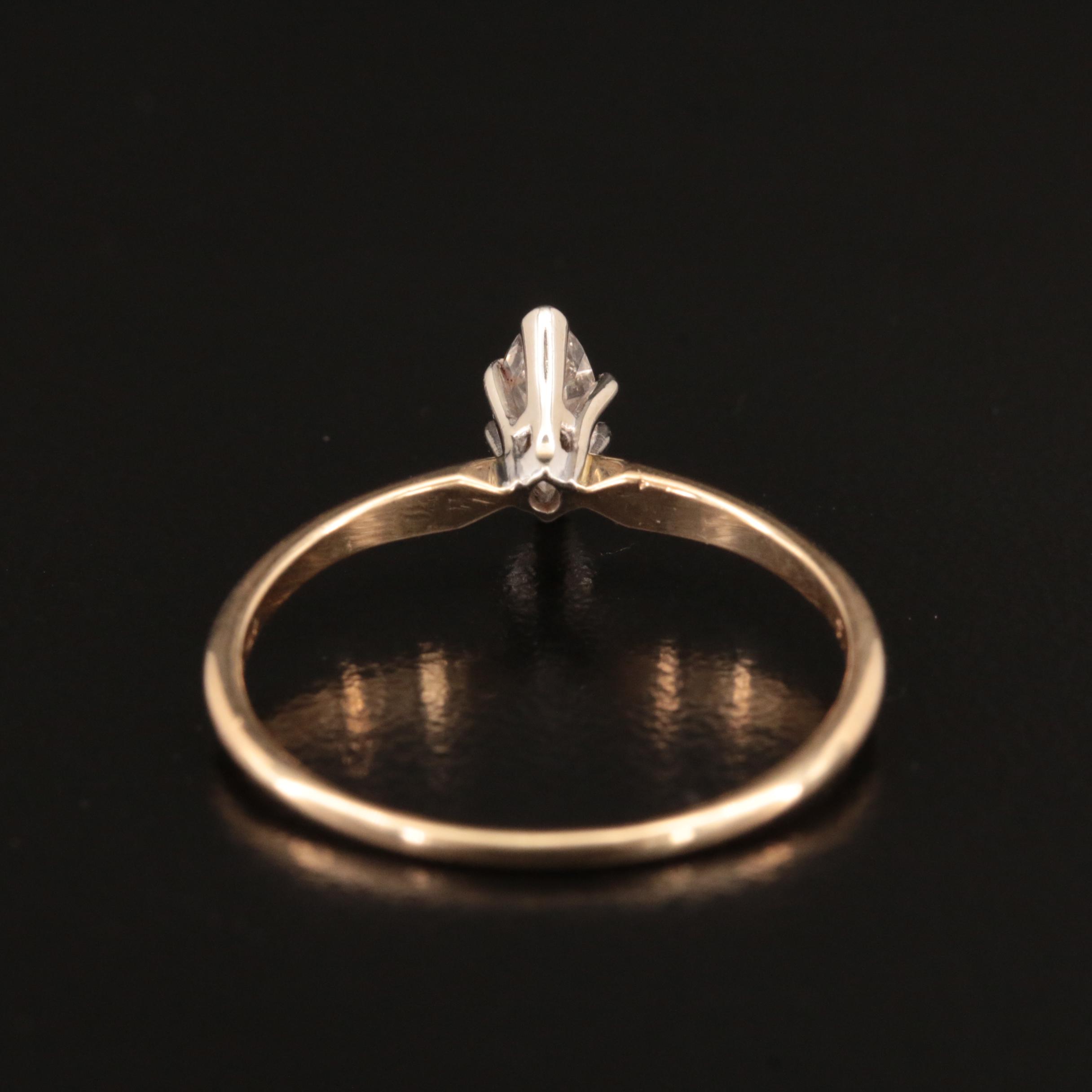 14K 0.26 CT Diamond Solitaire Ring