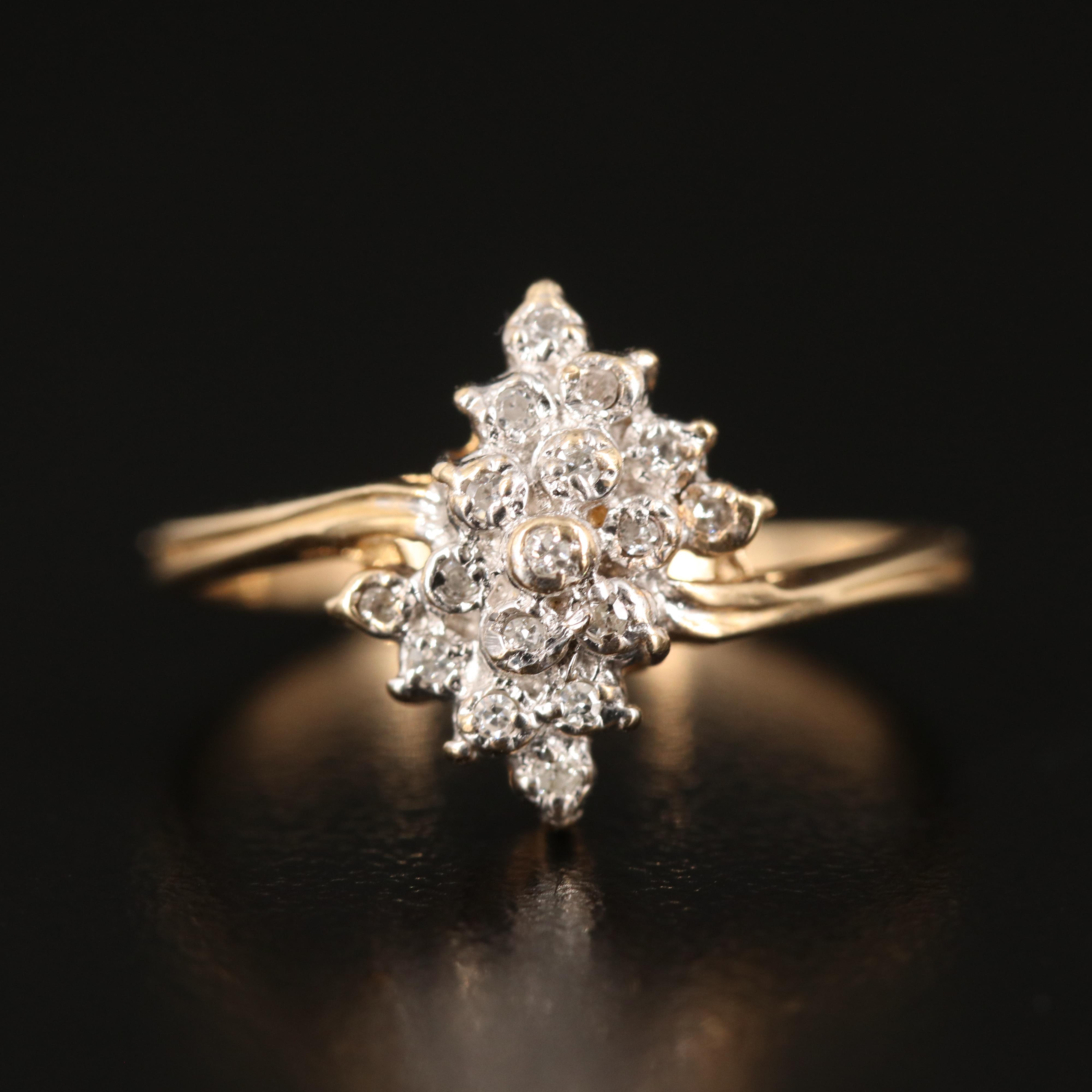 10K 0.08 CTW Diamond Ring