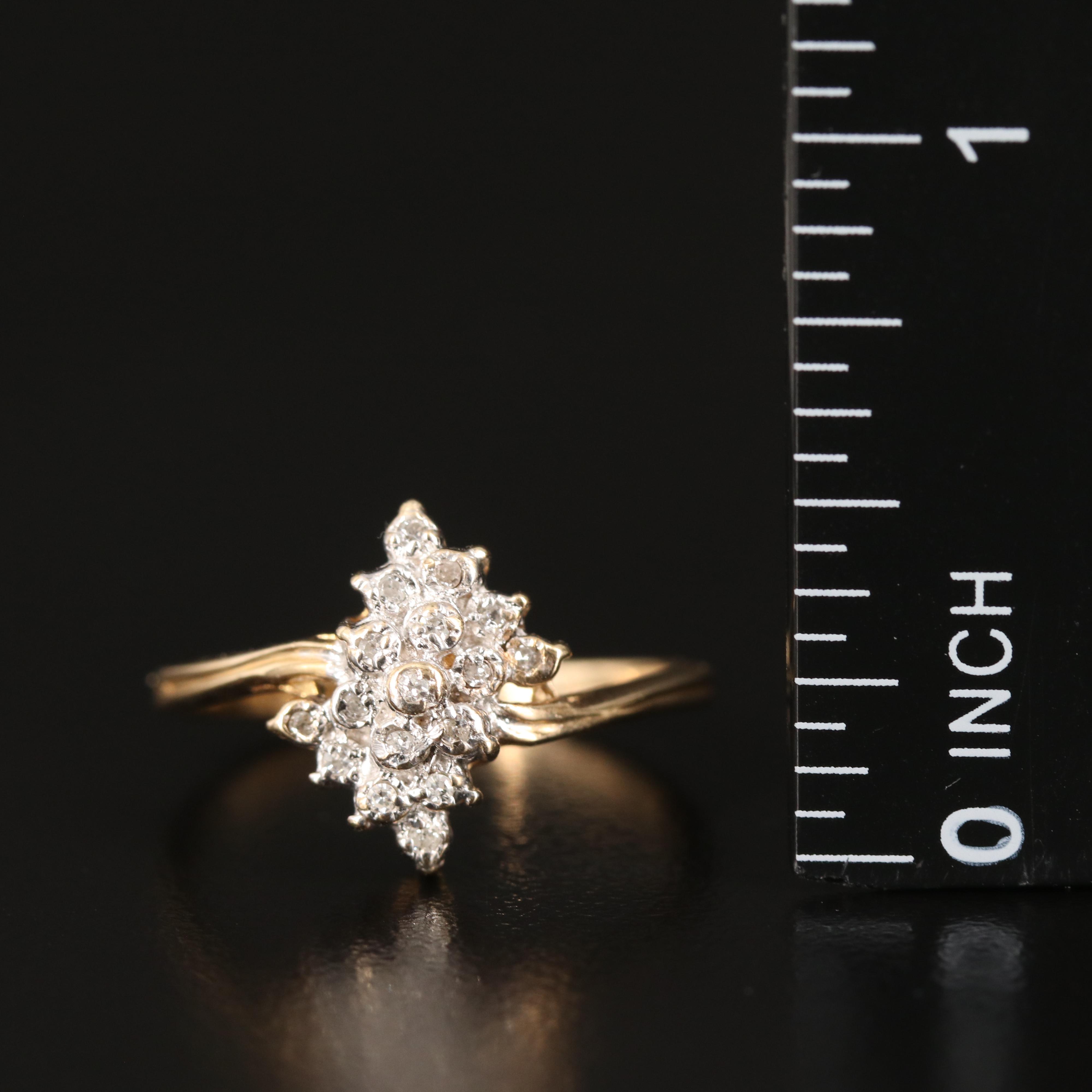 10K 0.08 CTW Diamond Ring