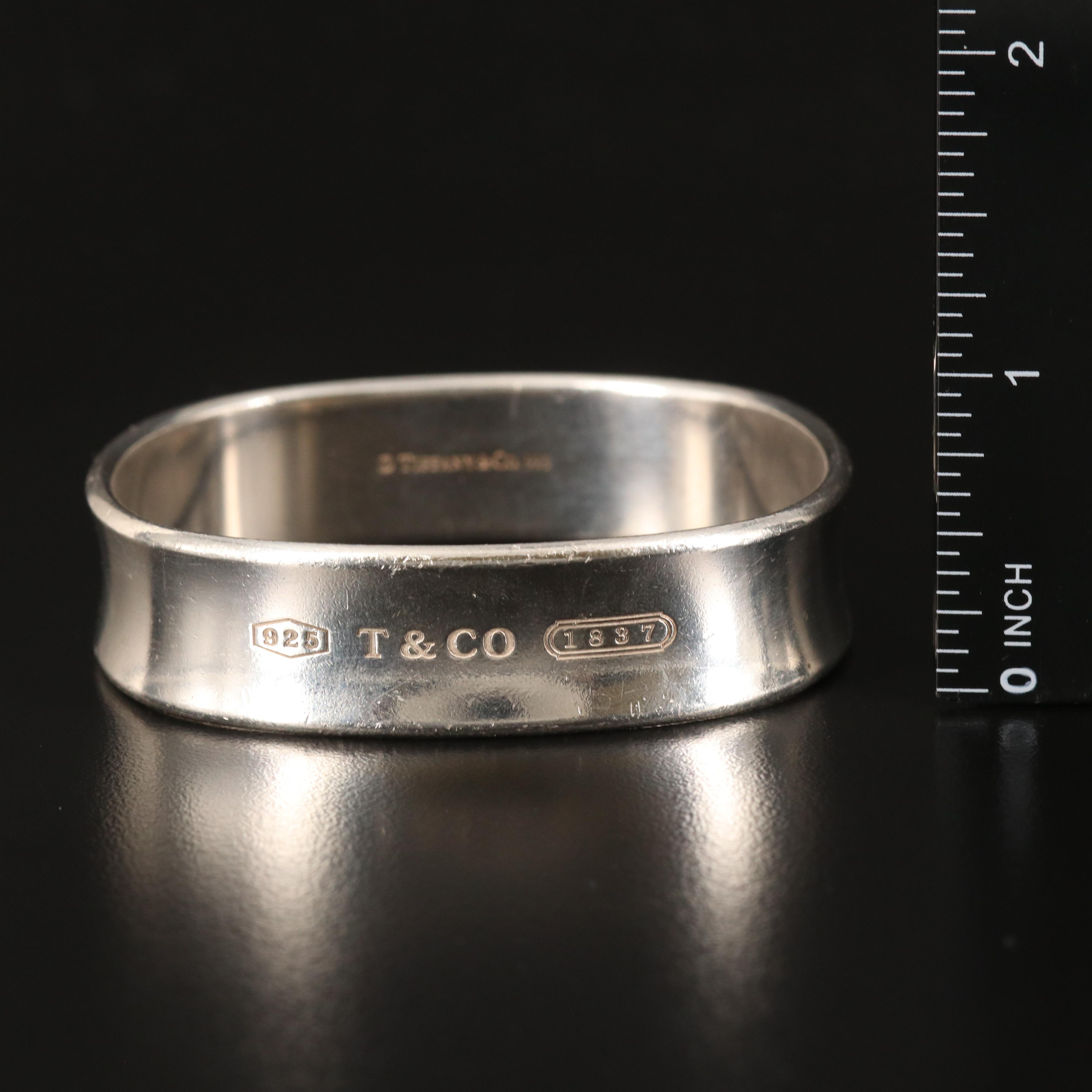 Tiffany & Co. "1837" Bangle in Sterling with Tiffany & Co. Branded Box
