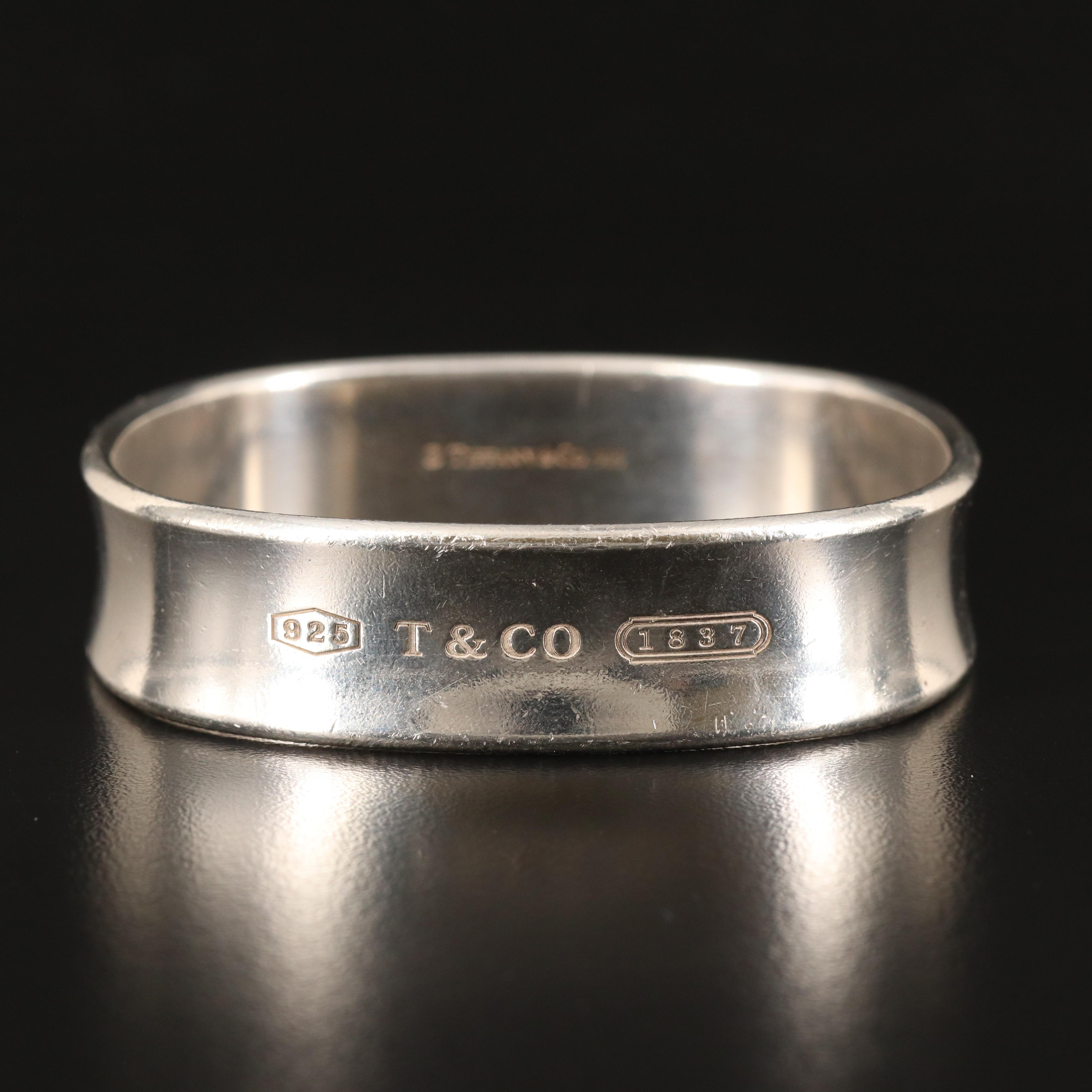 Tiffany & Co. "1837" Bangle in Sterling with Tiffany & Co. Branded Box