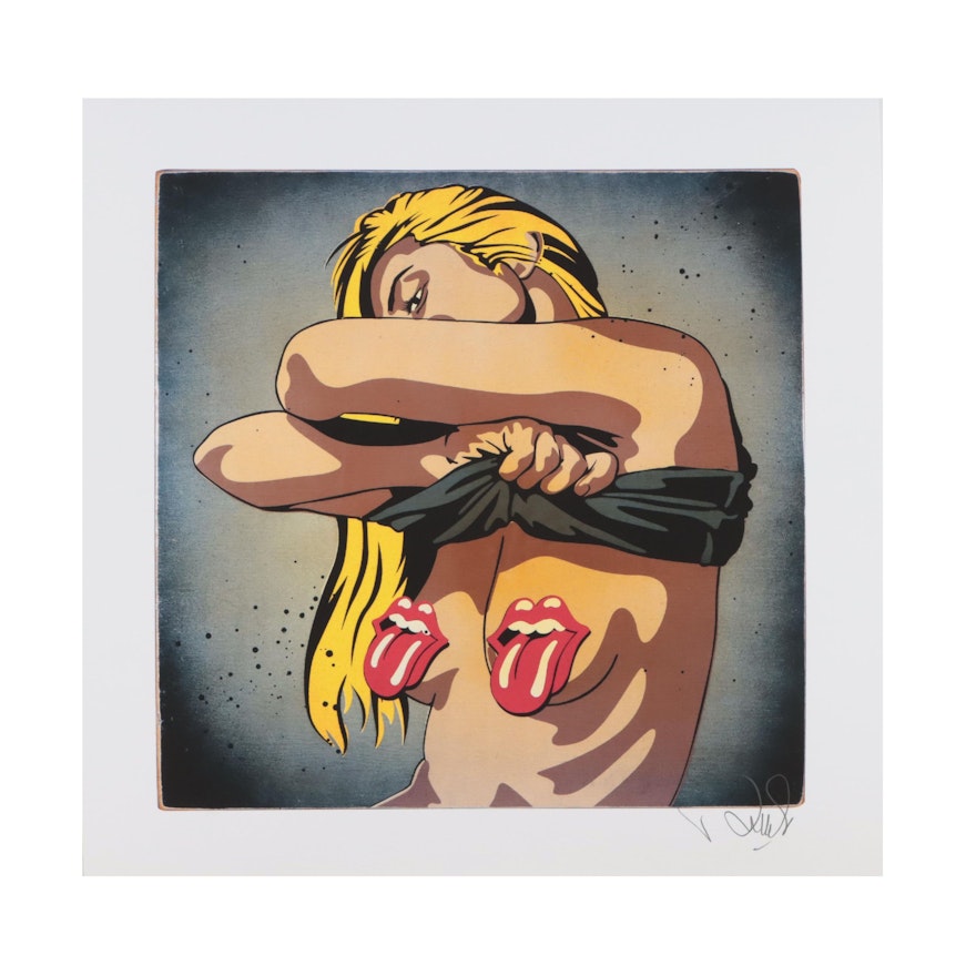 Enjoy Denial Pop Art Giclée "Rolling Stoned," 21st Century