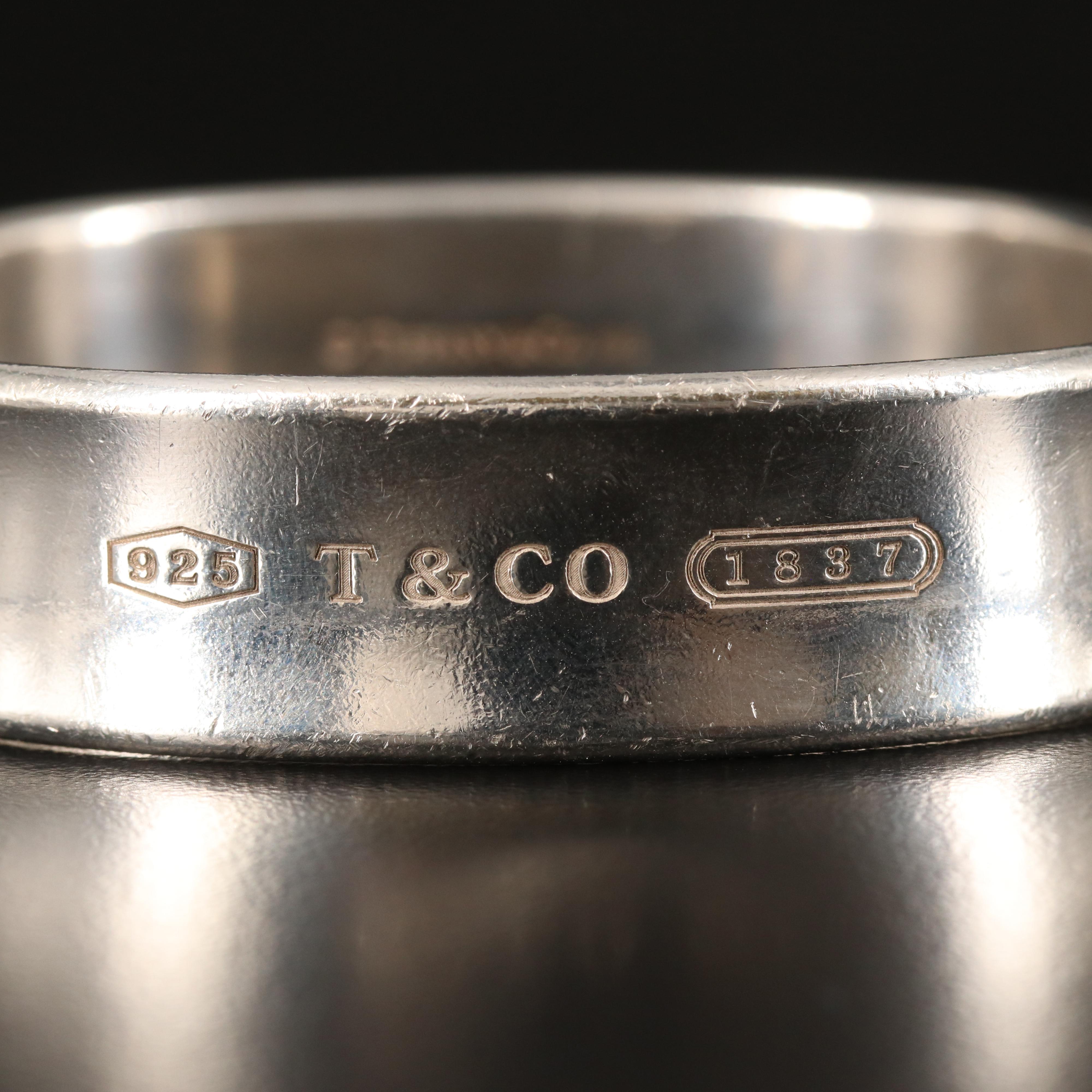 Tiffany & Co. "1837" Bangle in Sterling with Tiffany & Co. Branded Box