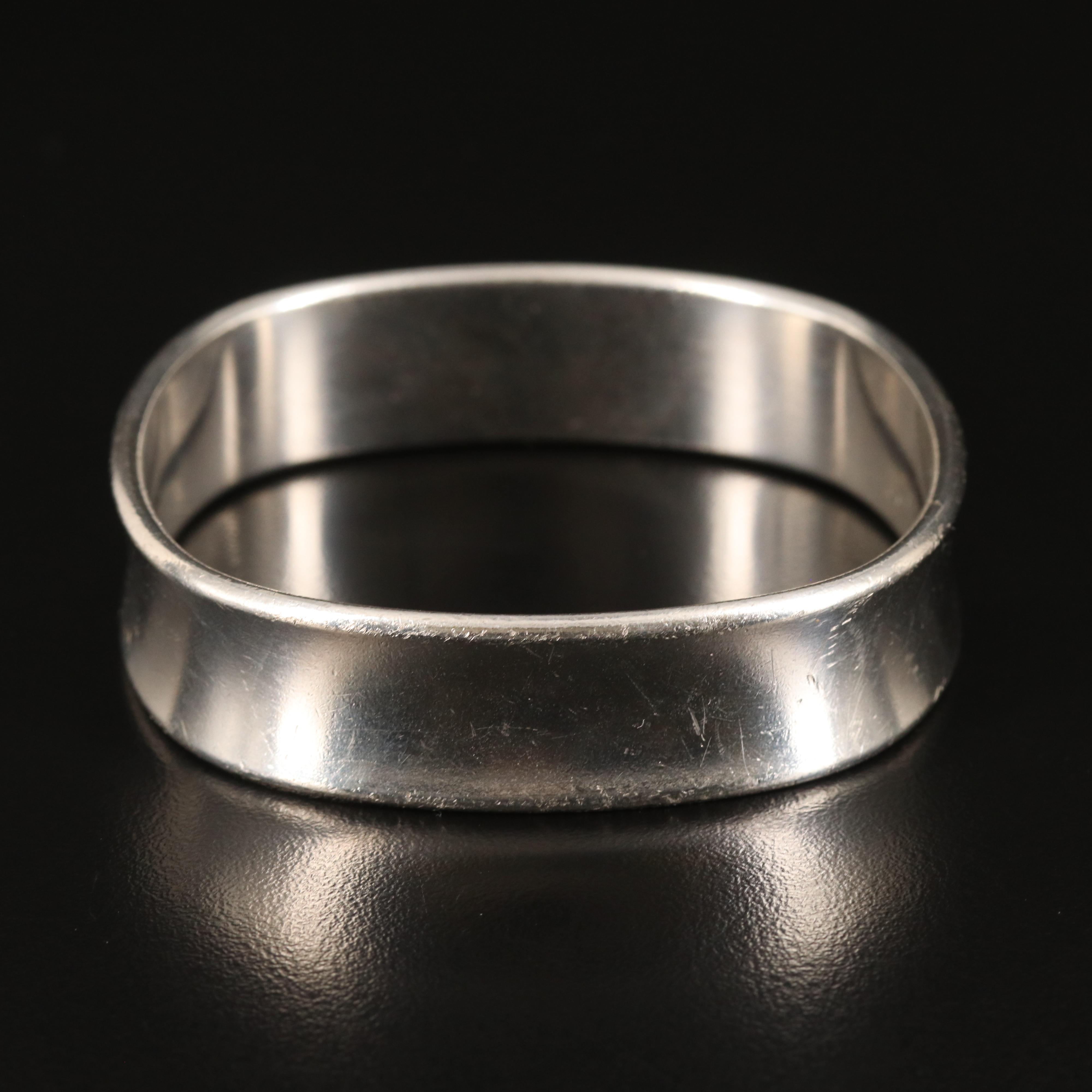 Tiffany & Co. "1837" Bangle in Sterling with Tiffany & Co. Branded Box