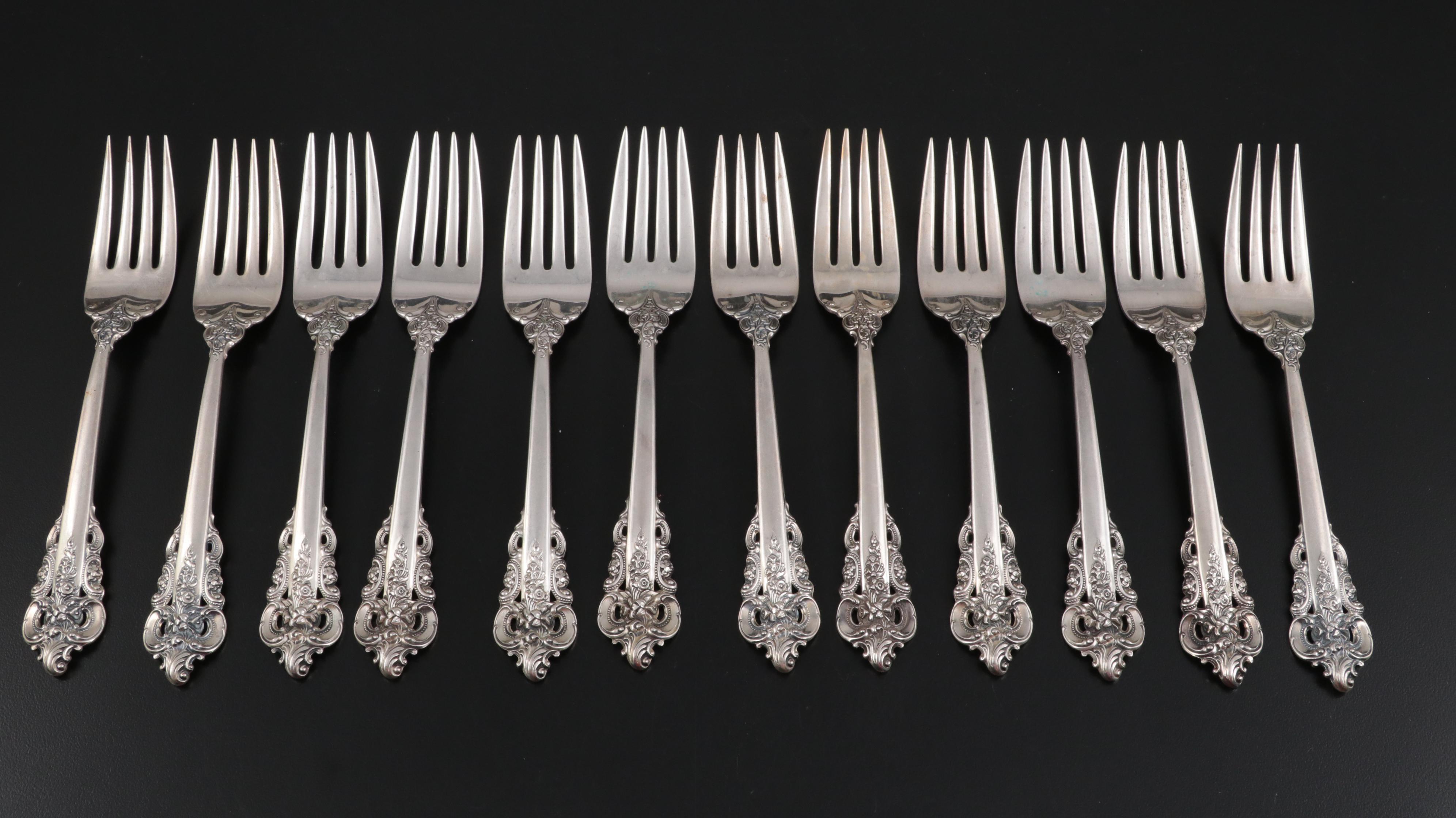 Wallace "Grande Baroque" Sterling Silver Flatware and Serving Utensils
